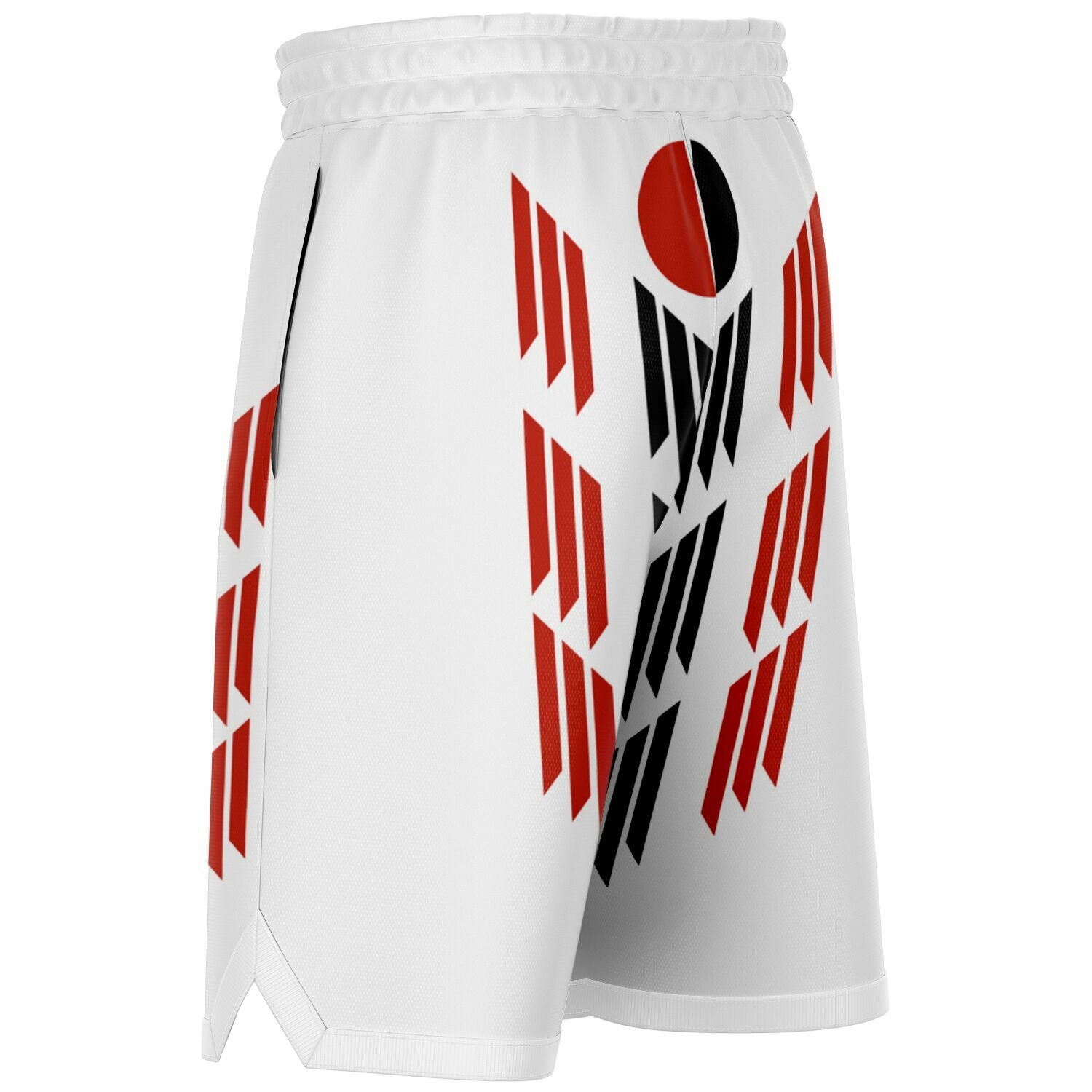 $NiieihiiNookei Arapaho Flag Design Basketball Short Rib - AOP