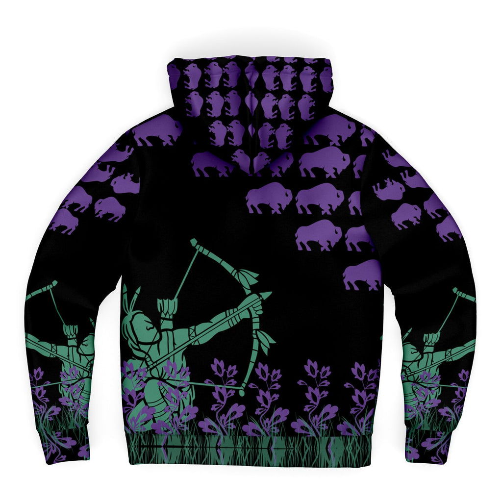 $NiieihiiNookei Microfleece Ziphoodie - AOP