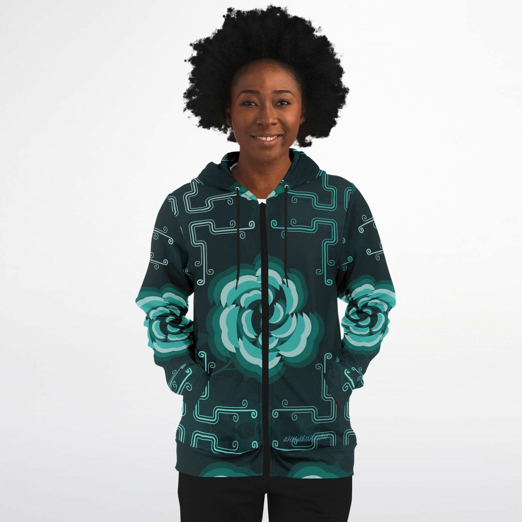 $NiieihiiNookei Fashion Zip-Up Hoodie - AOP