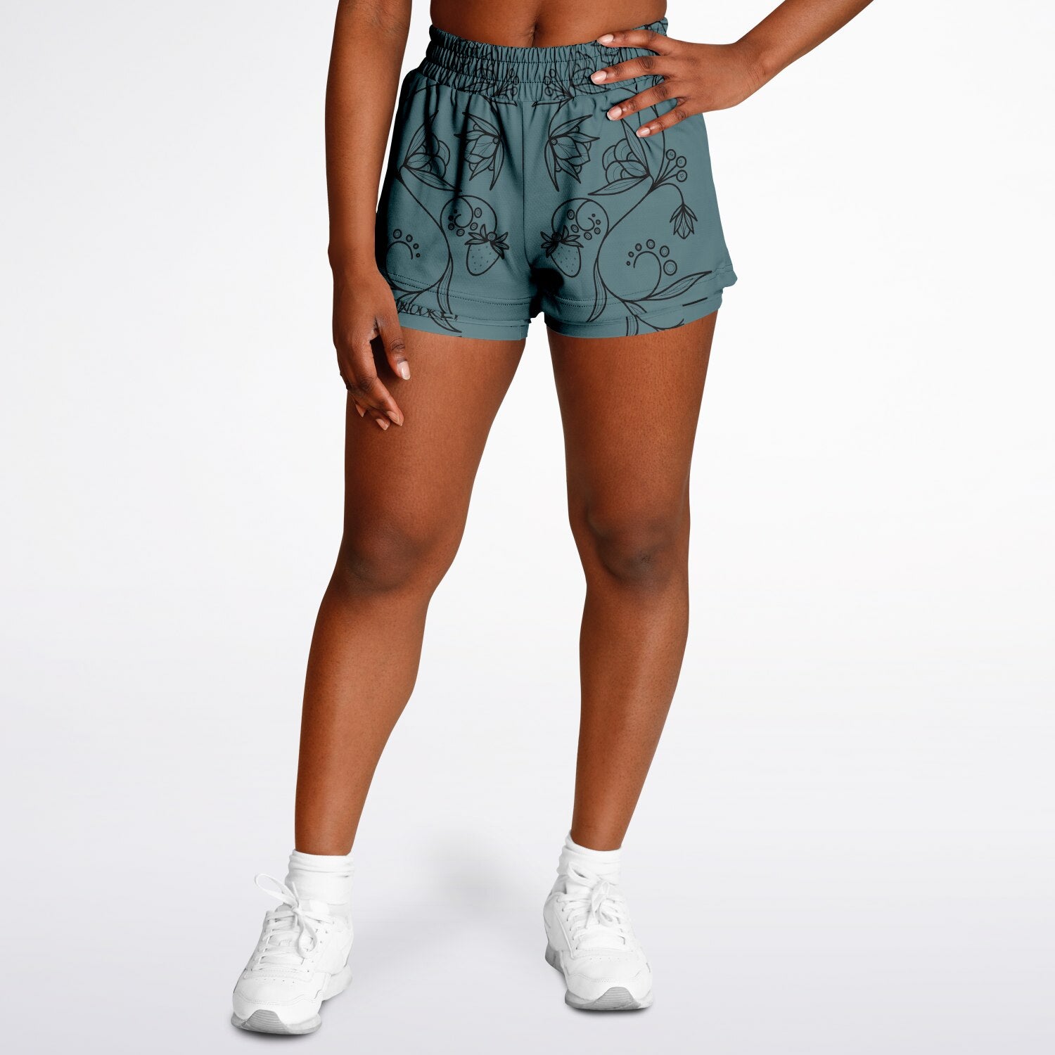 $NiieihiiNookei Women's 2-in-1 Shorts - AOP