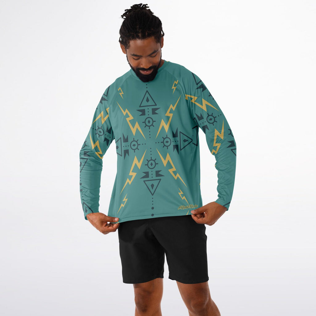 $NiieihiiNookei Men's Long Sleeve Performance Shirt - AOP