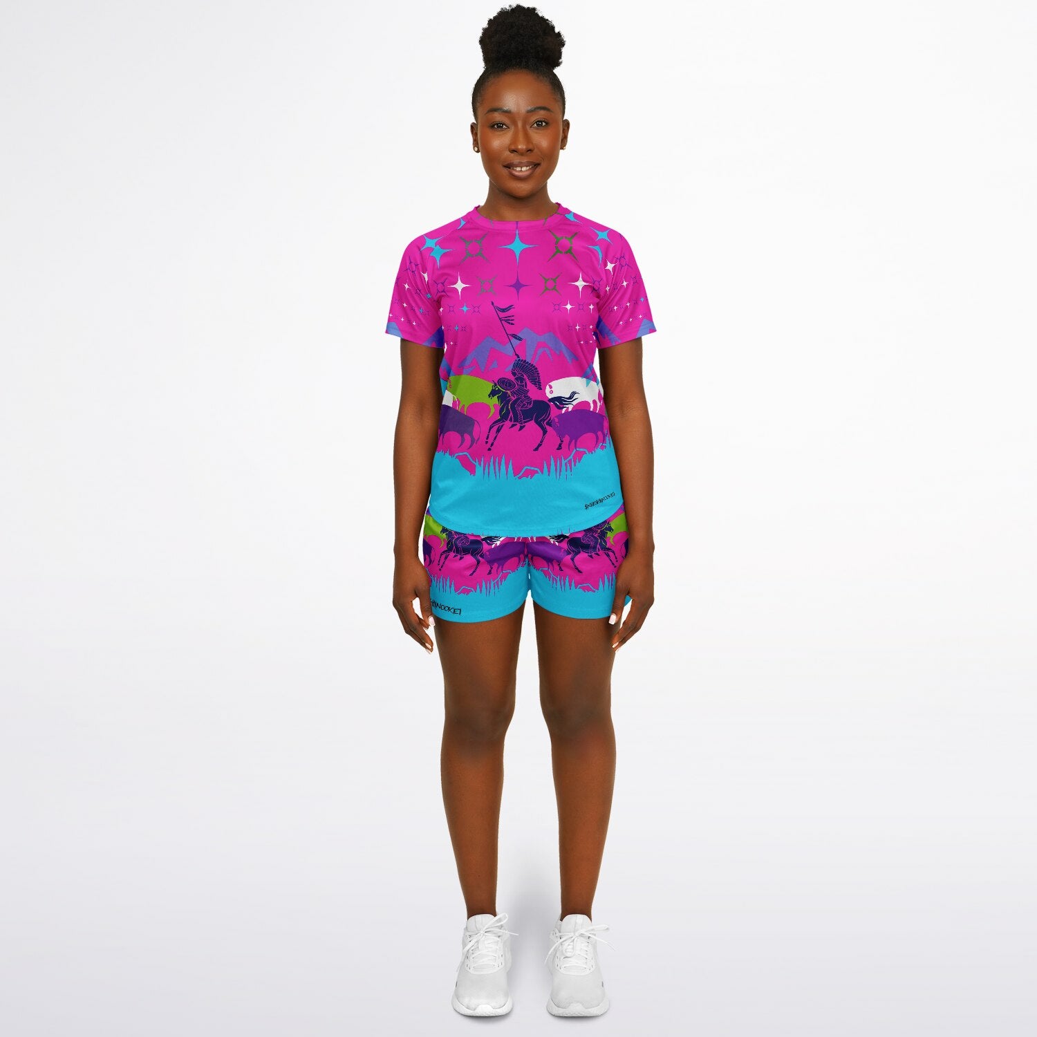 $NiieihiiNookei Women's Athletic Set - AOP