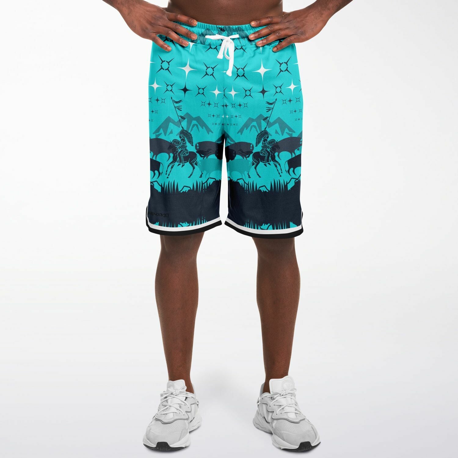 $NiieihiiNookei Basketball Short Rib - AOP