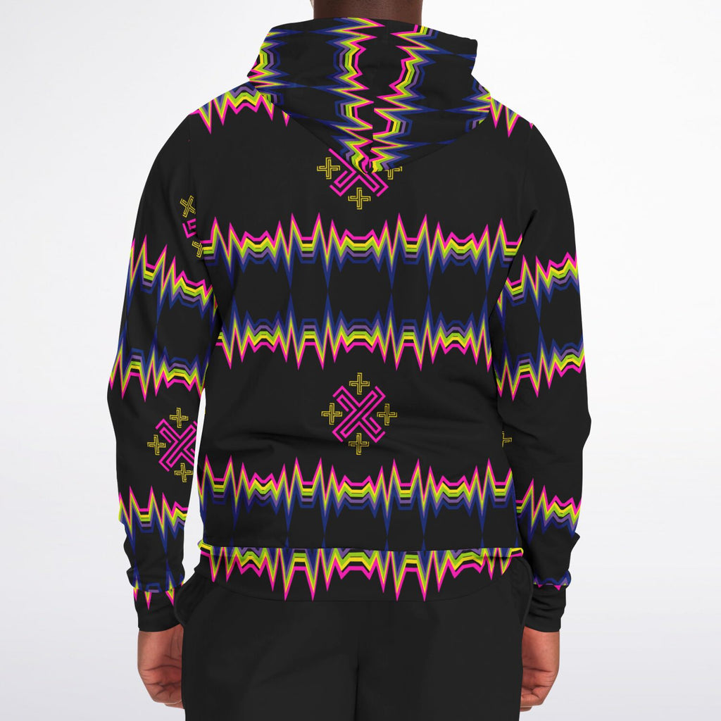 $NiieihiiNookei Athletic Zip-Up Hoodie - AOP