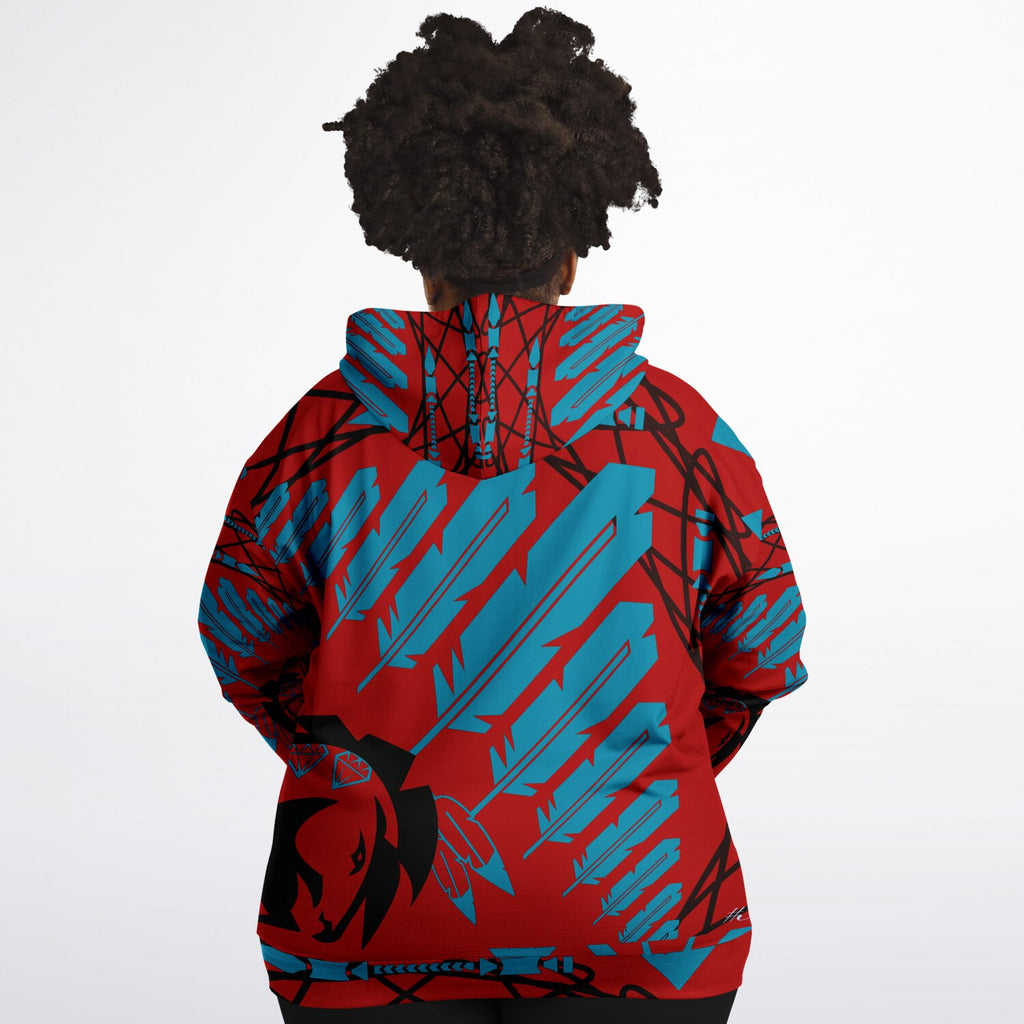 StrengthHonorCourage Plus-size Ziphoodie - AOP