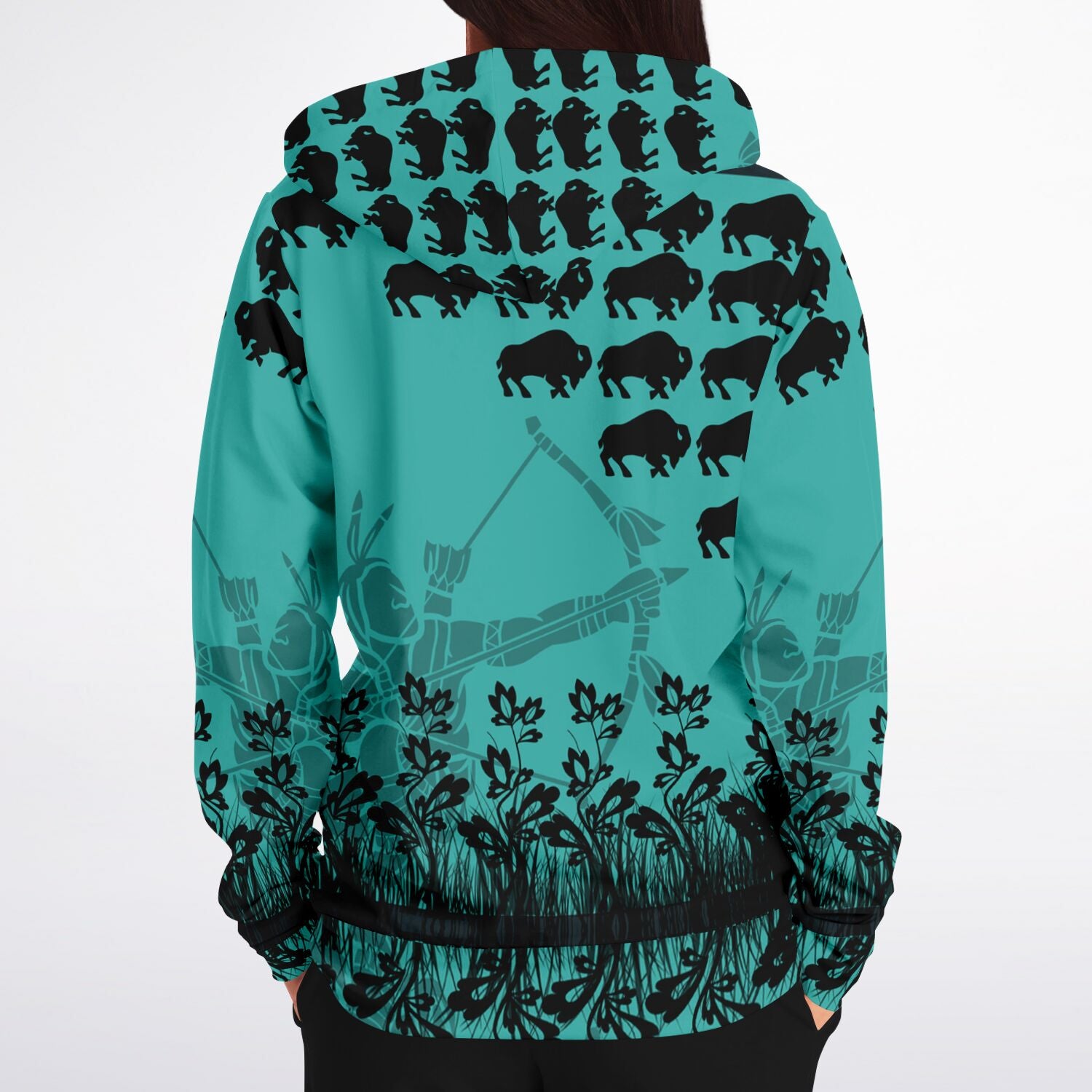 $NiieihiiNookei Fashion Zip-Up Hoodie - AOP