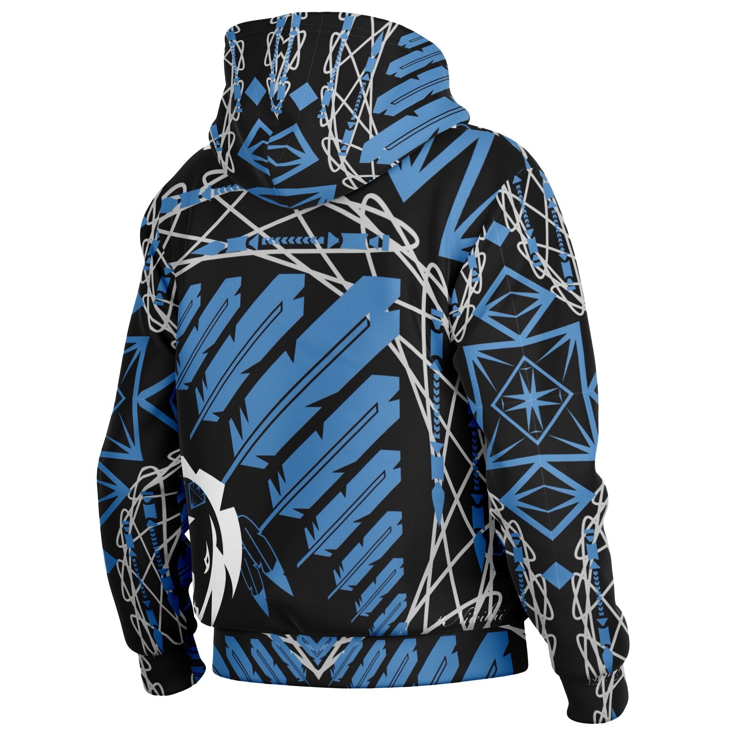 $NiieihiiNookei Hooded Baseball Jacket - AOP