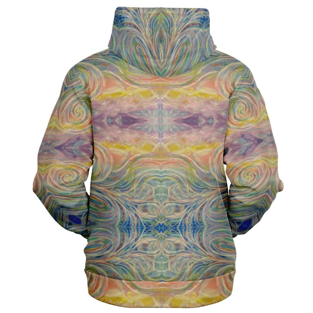 SMW Watercolor Fashion Zip-Up Hoodie - AOP
