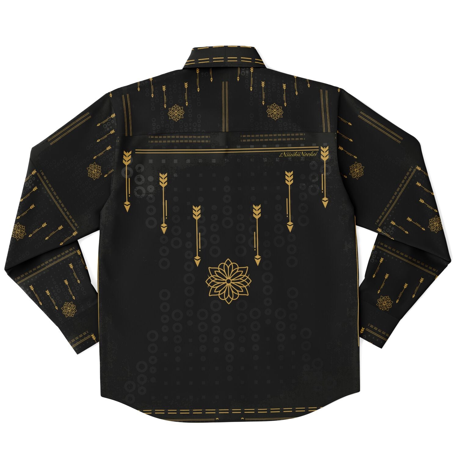 $NiieihiiNookei Long Sleeve Button Down Shirt - AOP