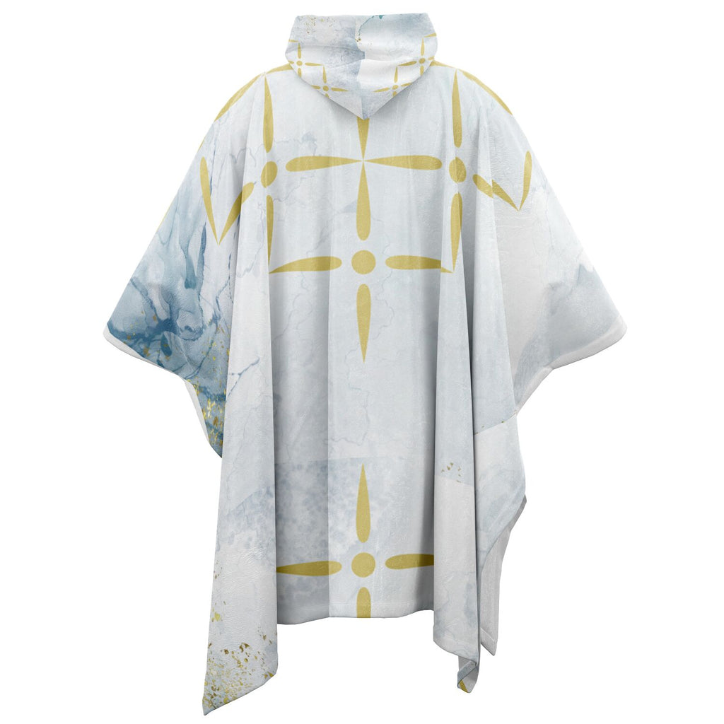 $NiieihiiNookei Flannel Blanket Poncho - AOP
