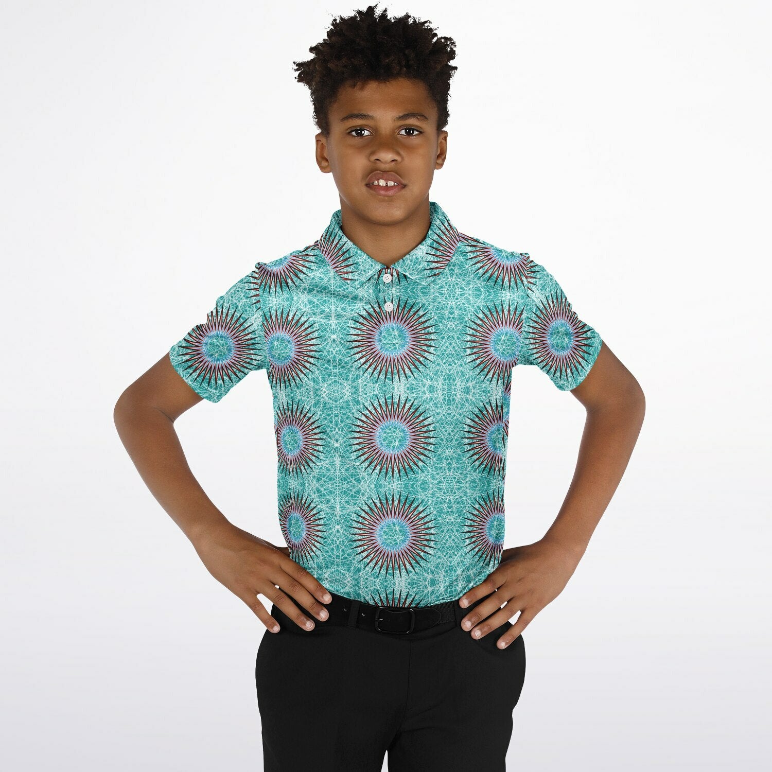 $NiieihiiNookei Kids Polo Shirt - AOP