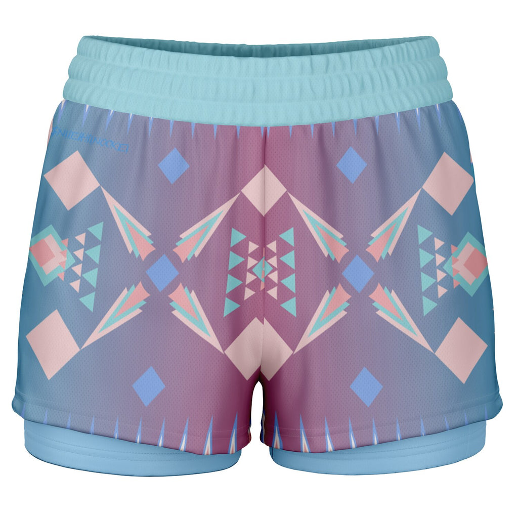 $NiieihiiNookei Women's 2-in-1 Shorts - AOP