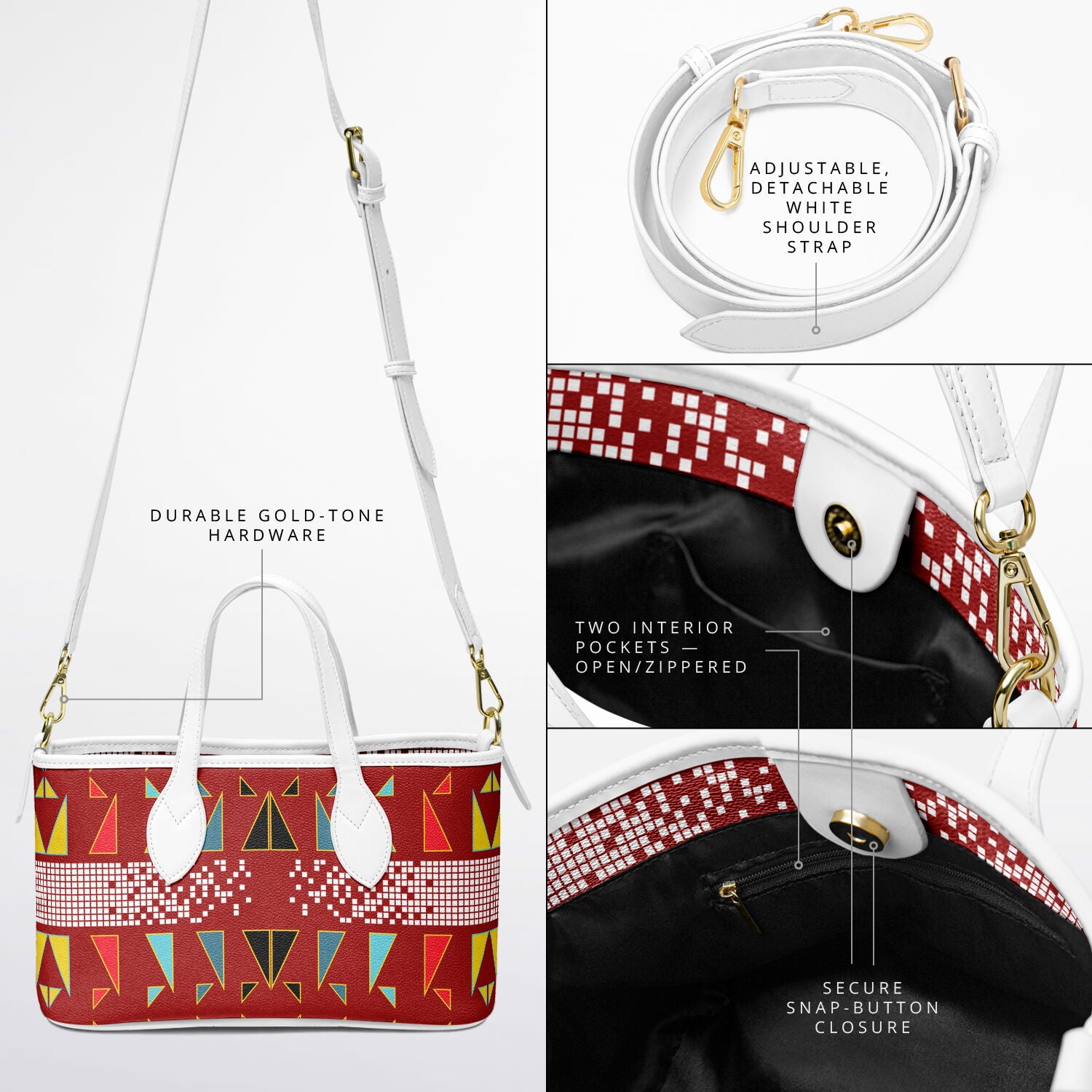 $NiieihiiNookei Leather Tote Bag - AOP