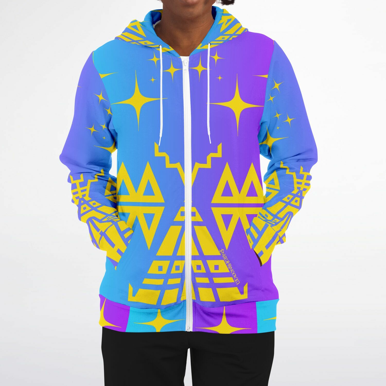 $NiieihiiNookei Fashion Zip-Up Hoodie - AOP