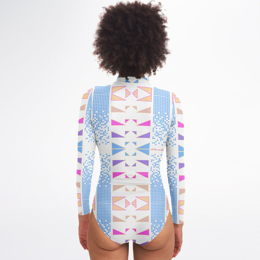 $NiieihiiNookei Bodysuit Long Sleeve - AOP