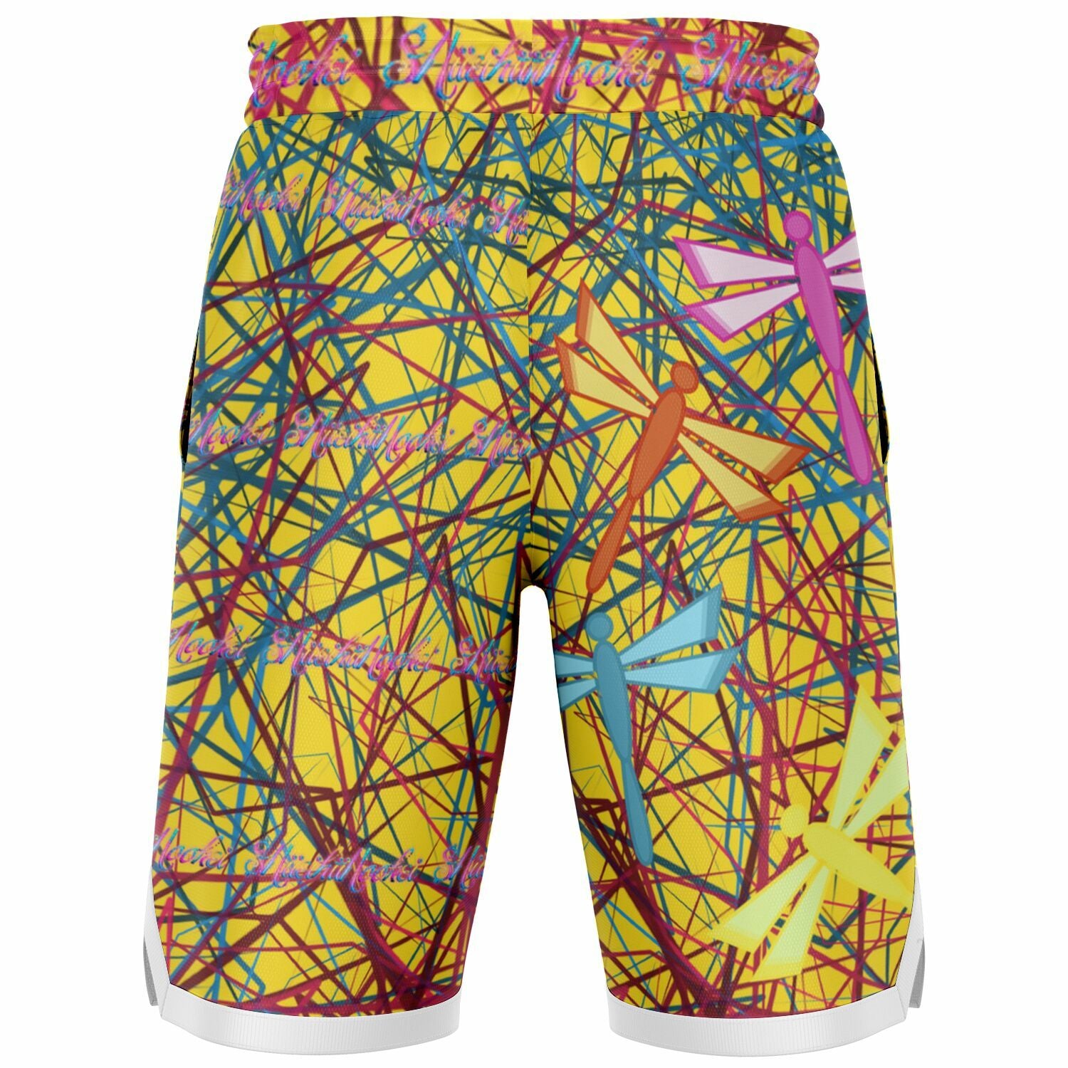 $NiieihiiNookei dragonflies Basketball Short Rib - AOP