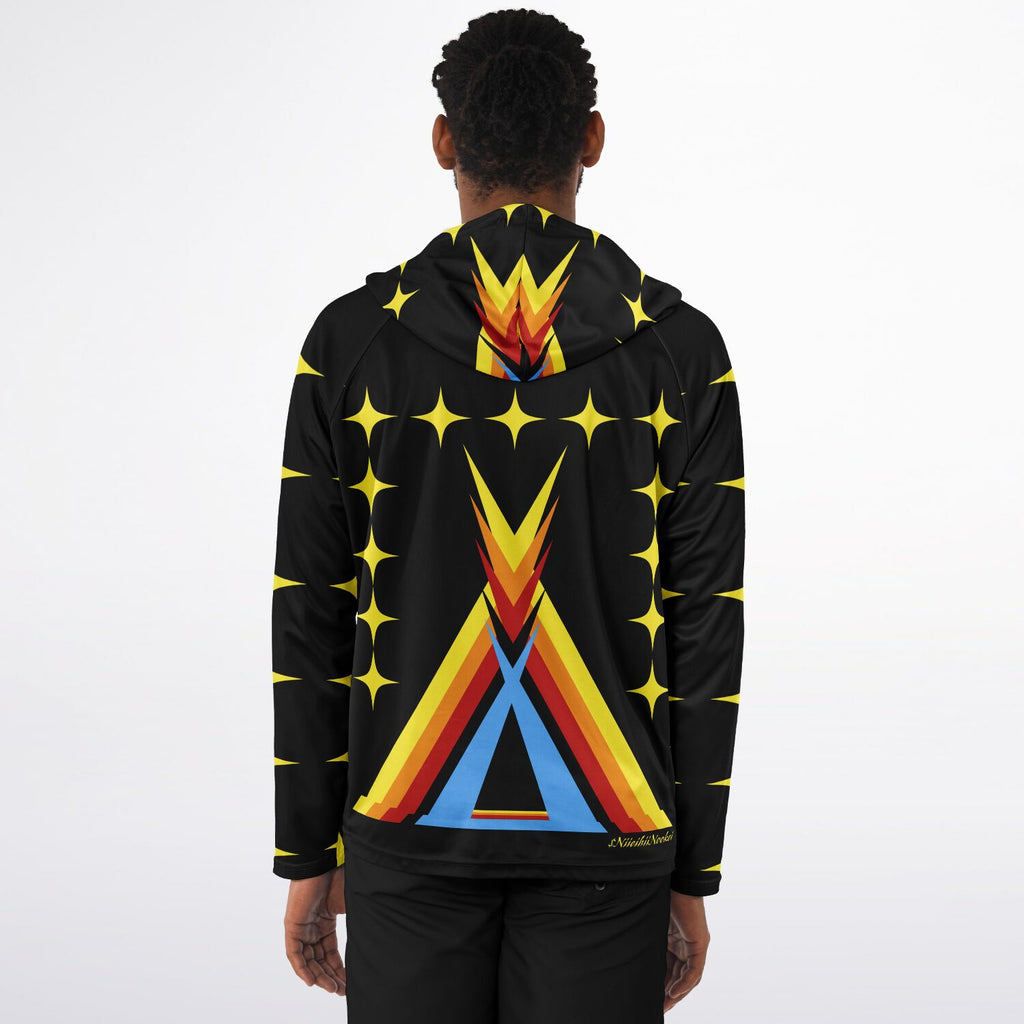 $NiieihiiNookei Long Sleeve Hooded Performance Shirt - AOP
