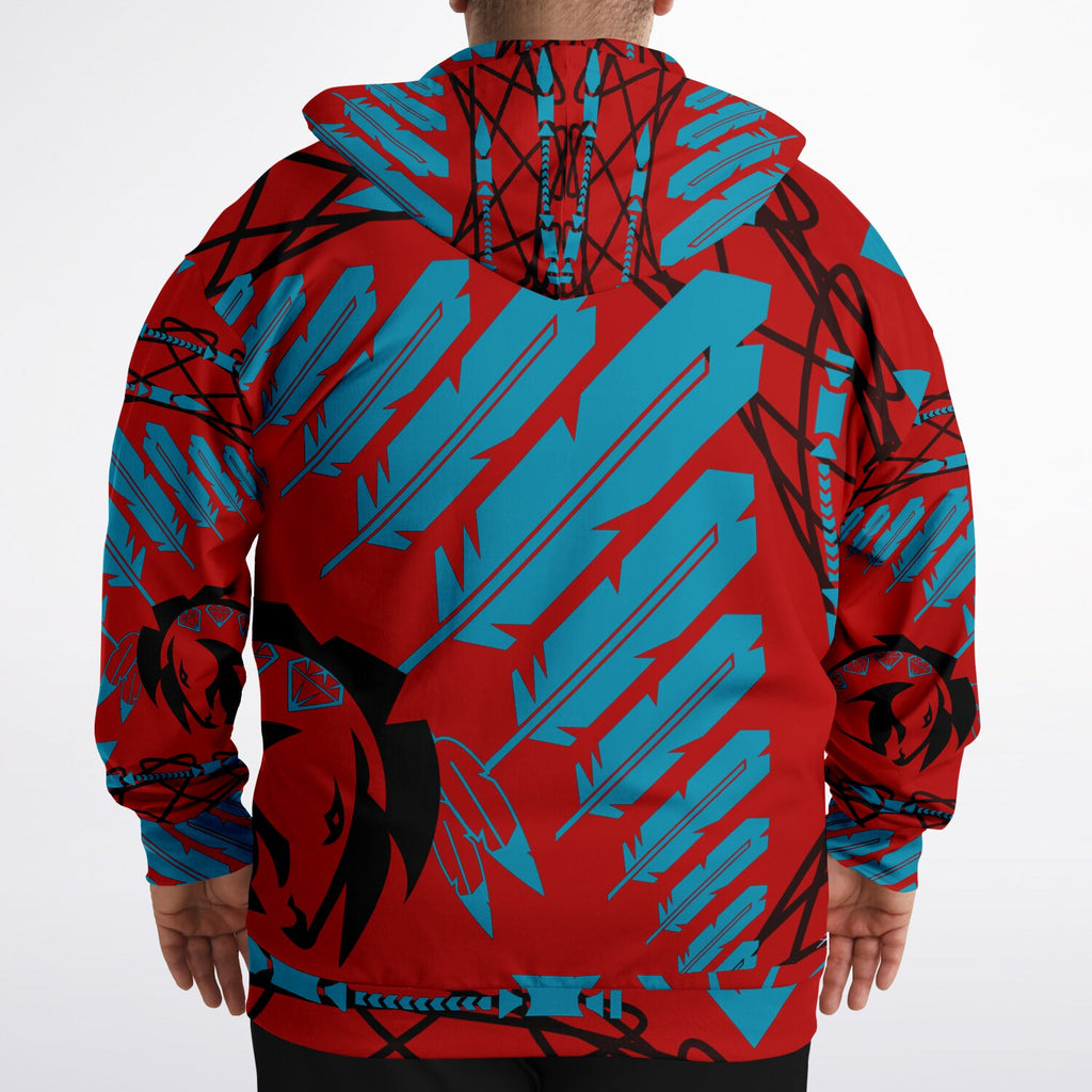 StrengthHonorCourage Plus-size Ziphoodie - AOP