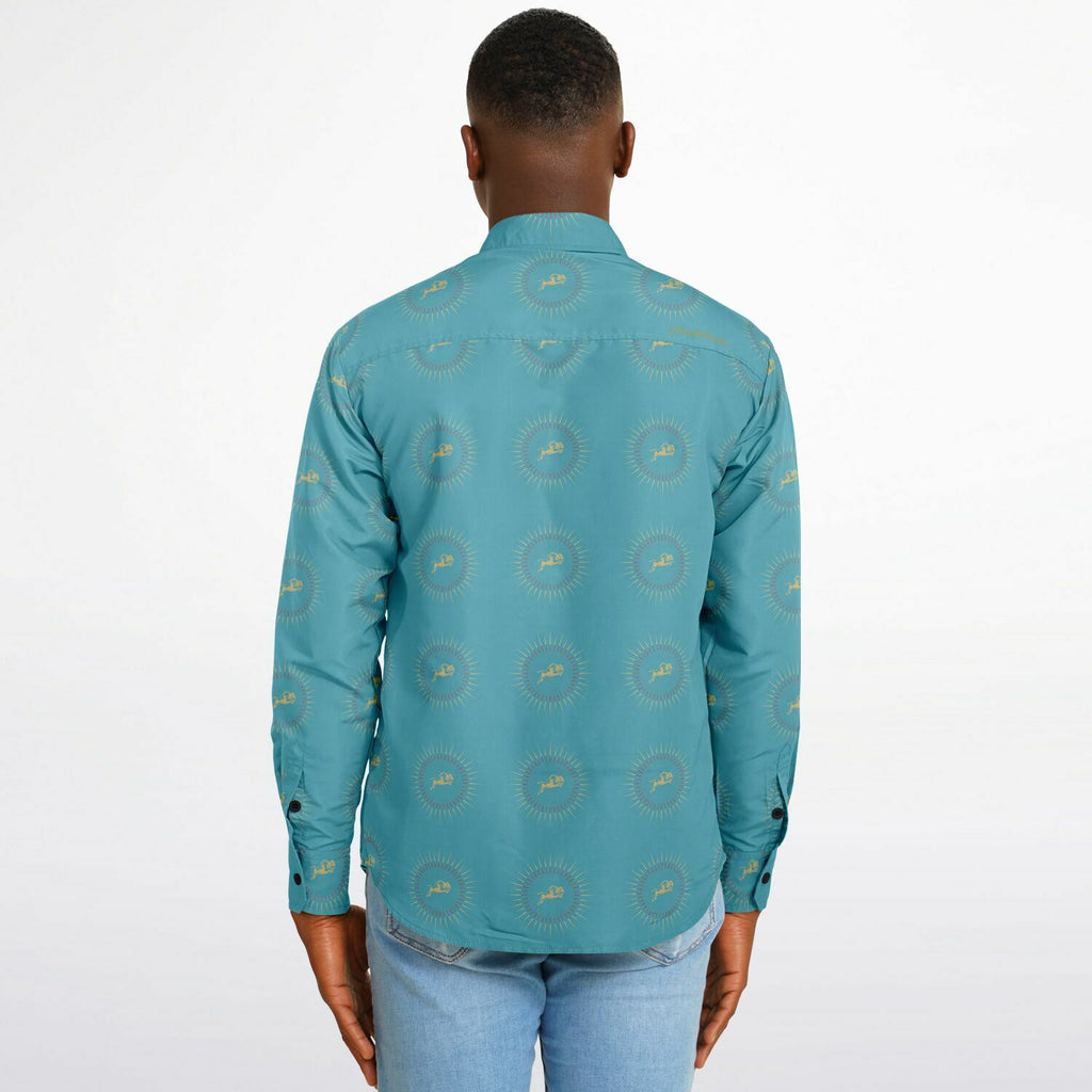 $NiieihiiNookei Long Sleeve Button Down Shirt - AOP