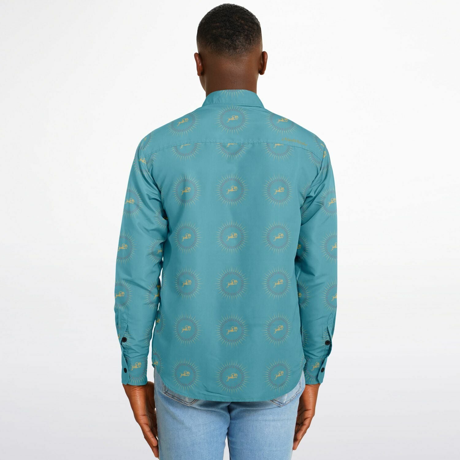$NiieihiiNookei Long Sleeve Button Down Shirt - AOP