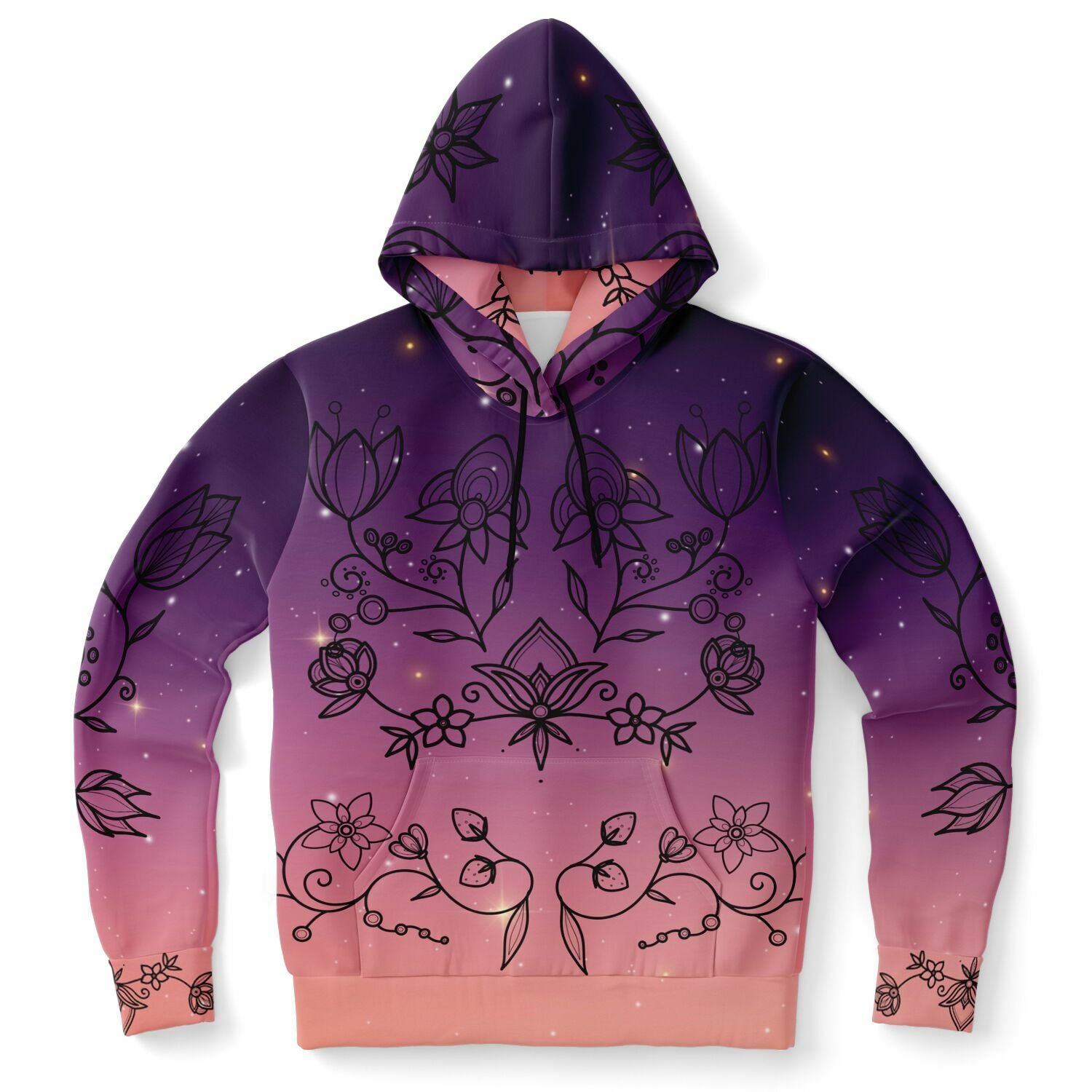 $NiieihiiNookei Floral Sunset Athletic Hoodie - AOP