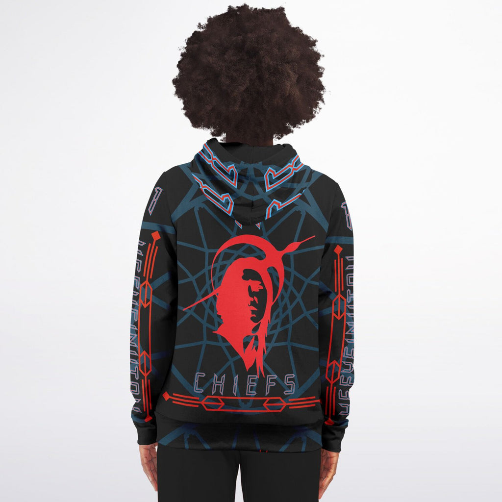 $NiieihiiNookei Athletic Zip-Up Hoodie - AOP