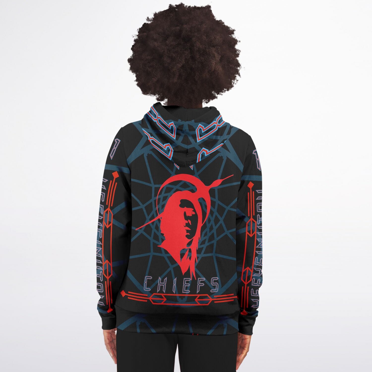 $NiieihiiNookei Athletic Zip-Up Hoodie - AOP