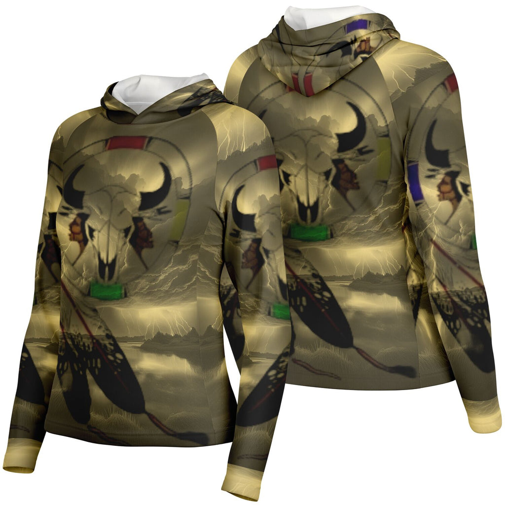 $NiieihiiNookei  Hooded Performance Shirt - AOP