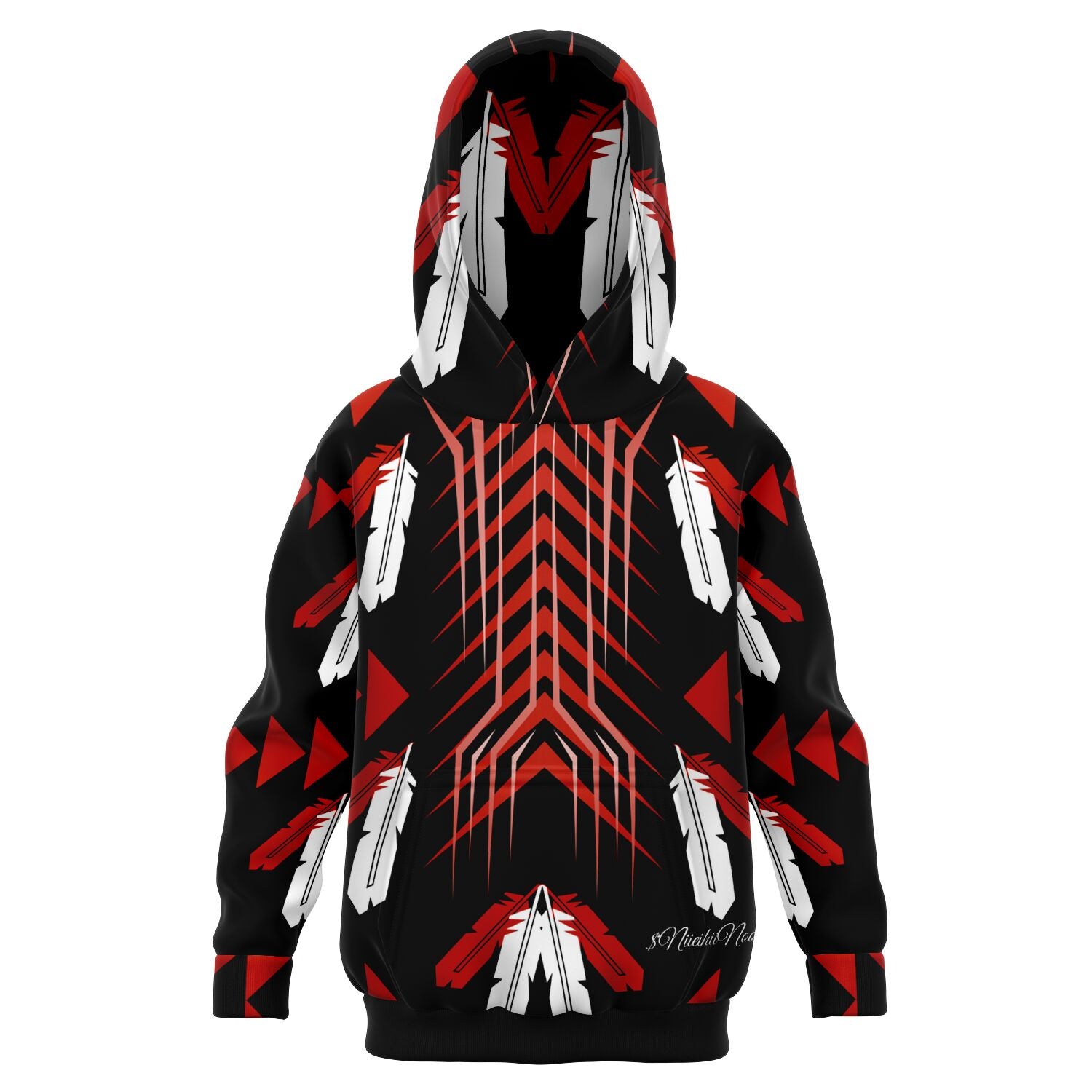 $NiieihiiNookei Athletic Kids Hoodie - AOP