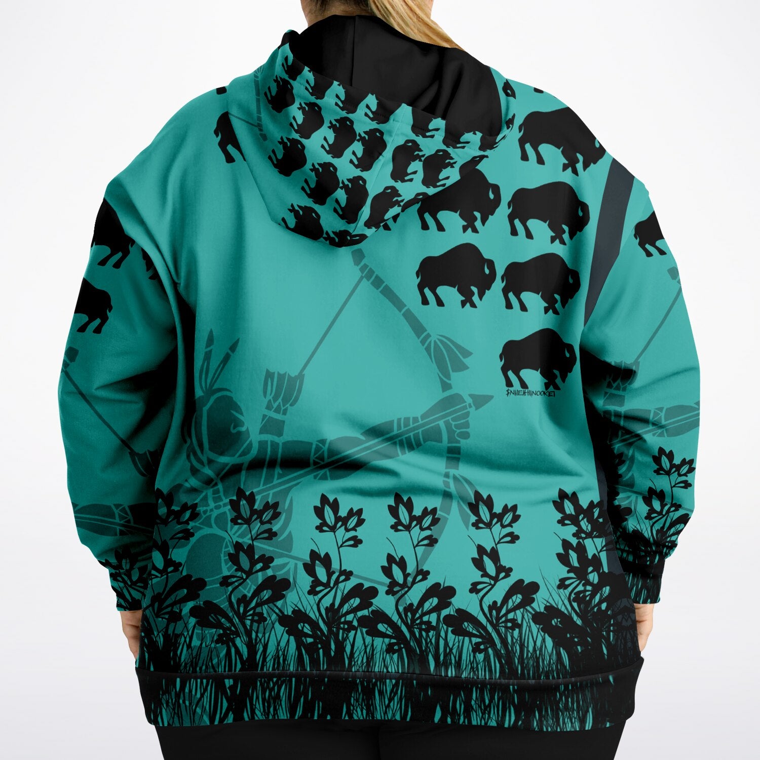 $NiieihiiNookei Fashion Plus-size Hoodie - AOP