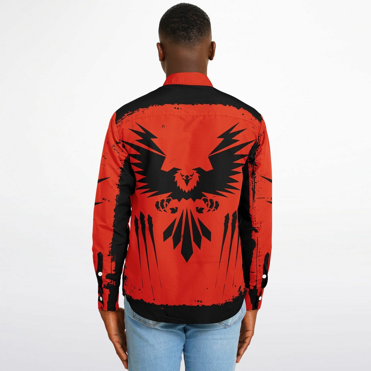 Long Sleeve Button Down Shirt design by $NiieihiiNookei- AOP