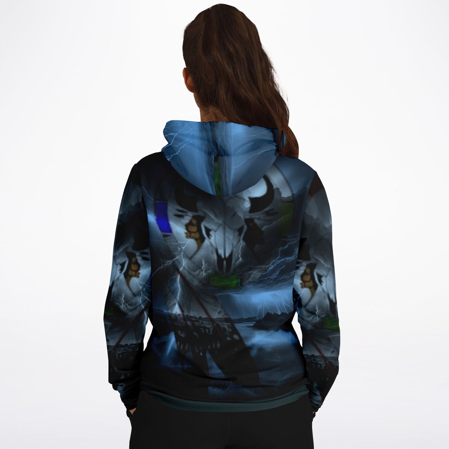 $NiieihiiNookei Design Northern Arapaho Logo Hoodie - AOP