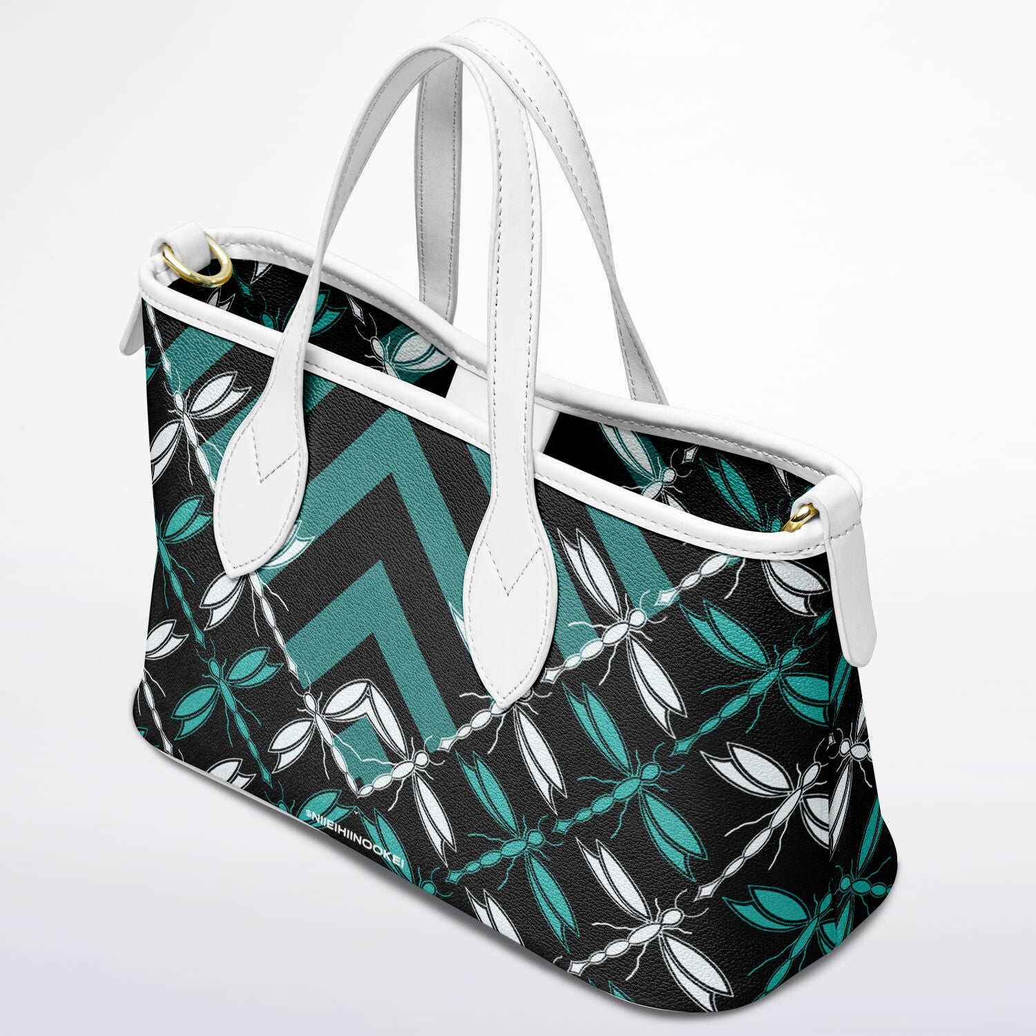 $NiieihiiNookei Leather Tote Bag - AOP