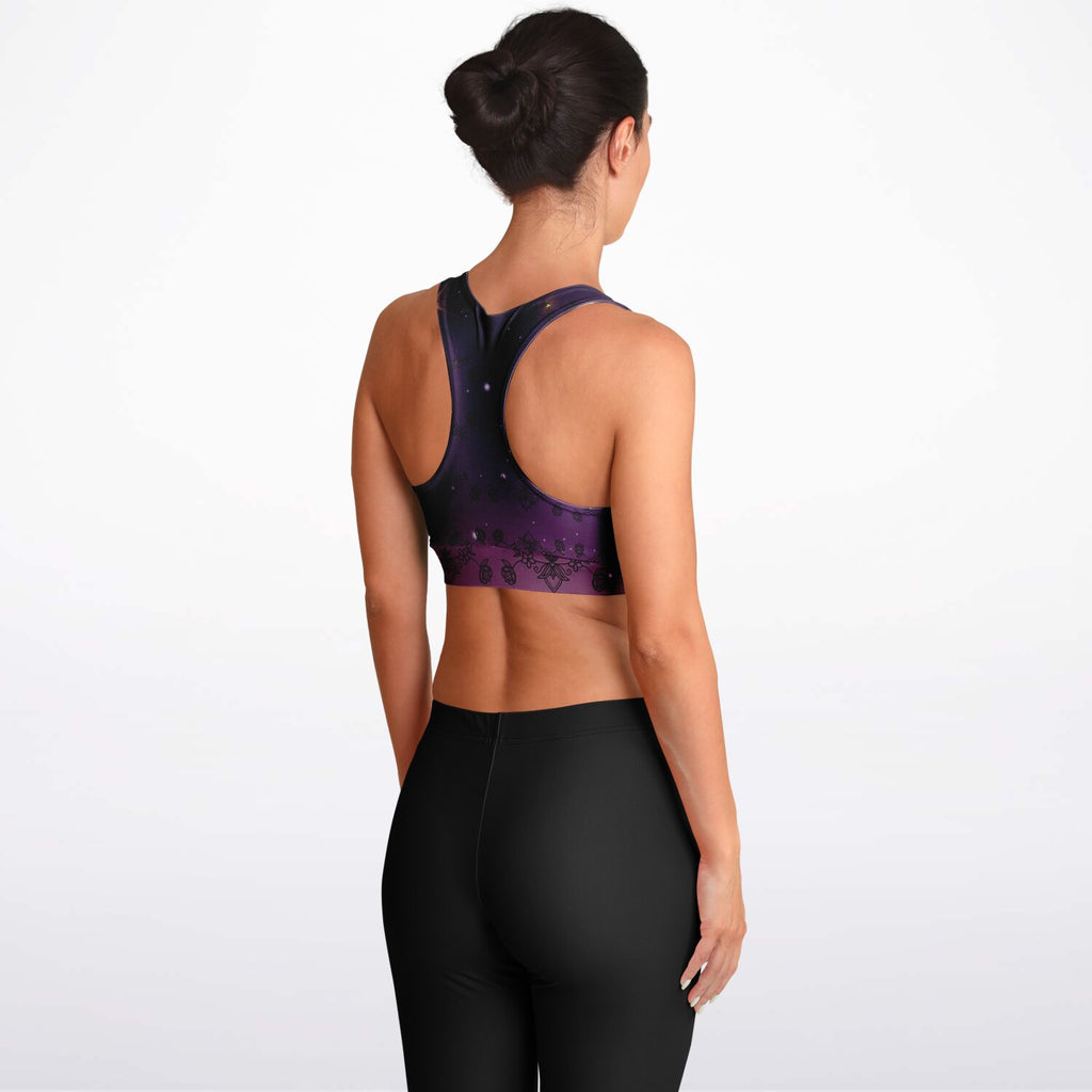 $NiieihiiNookeiPadded Sports Bra - AOP