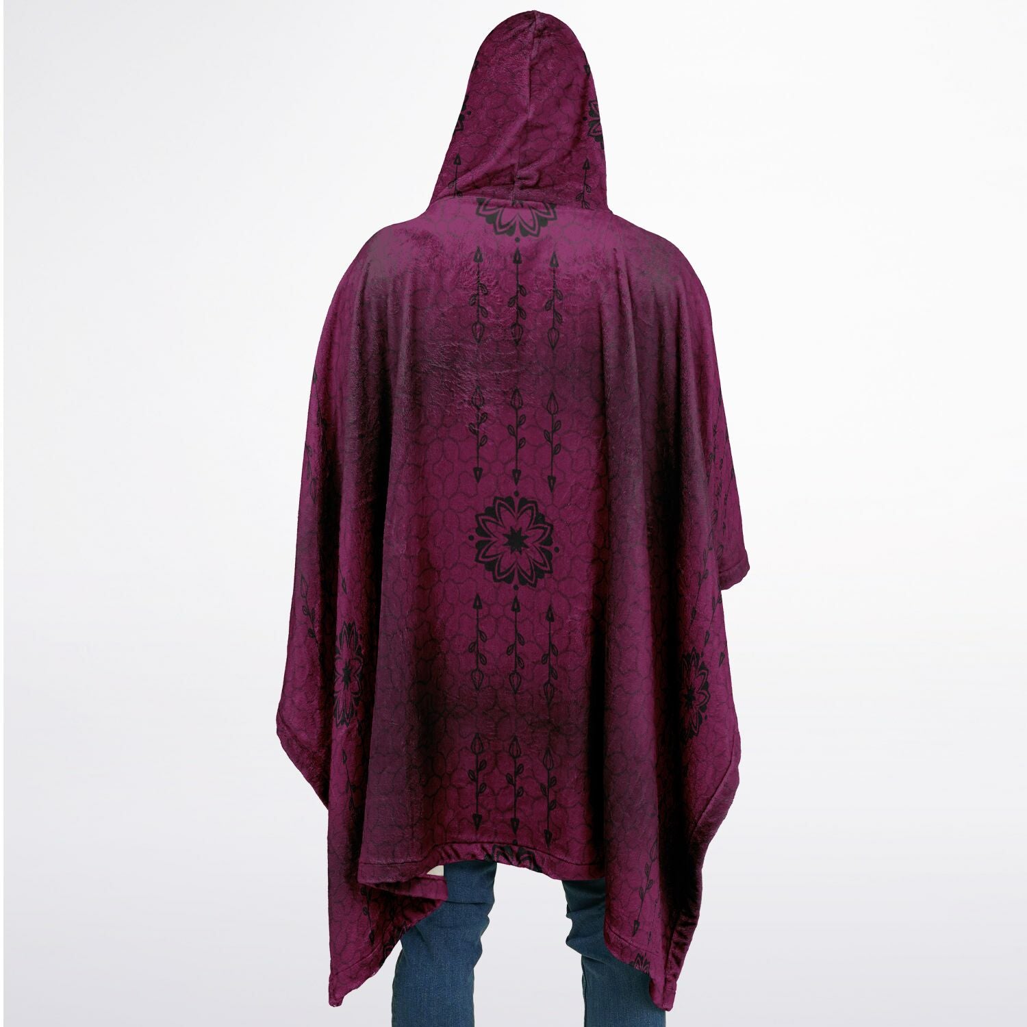 $NiieihiiNookei Flannel Blanket Poncho - AOP