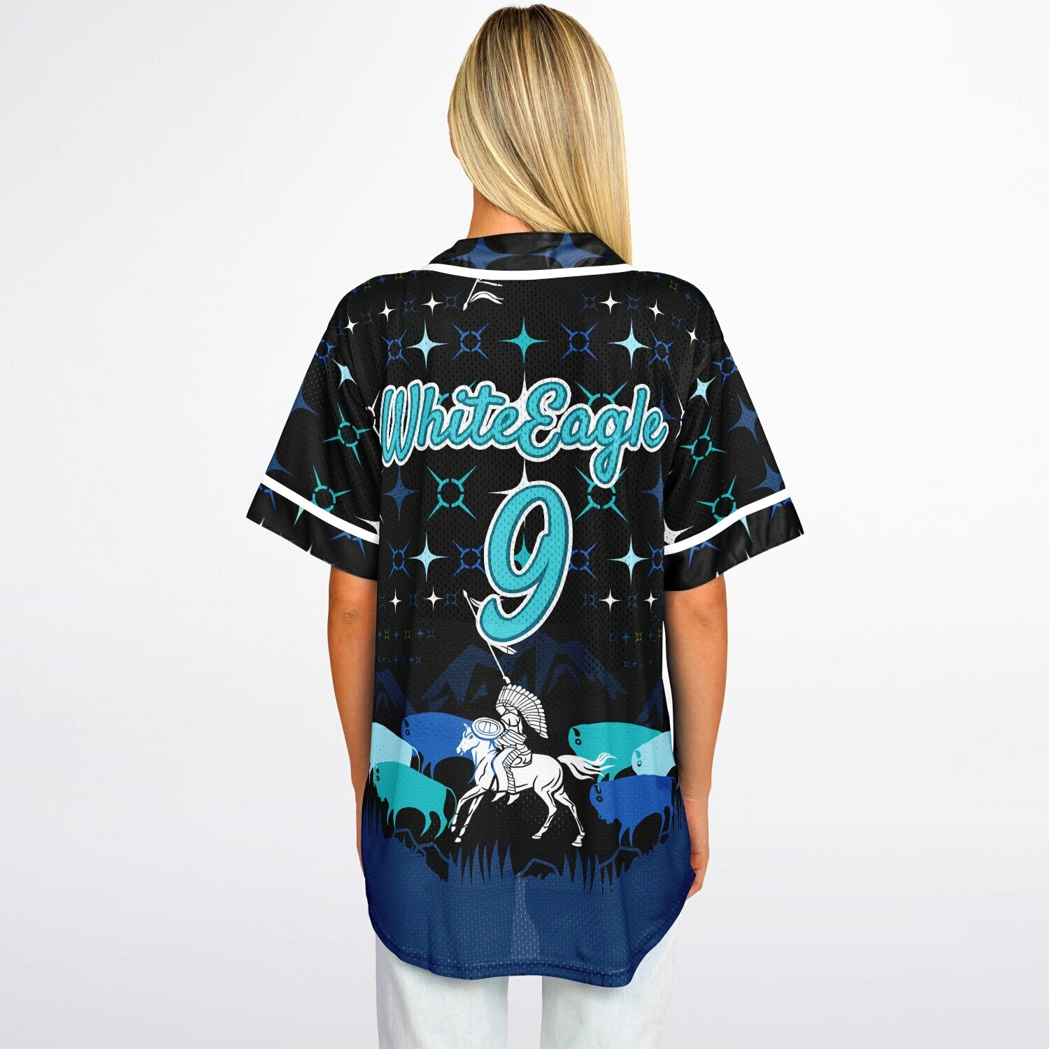 #9 WhiteEagle Premium Baseball Jersey - AOP