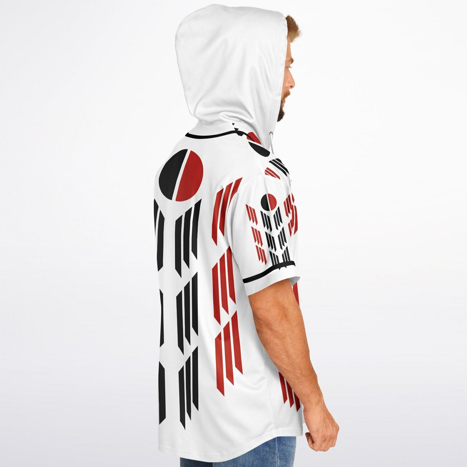 Arapaho Flag Hooded Baseball Jersey - AOP