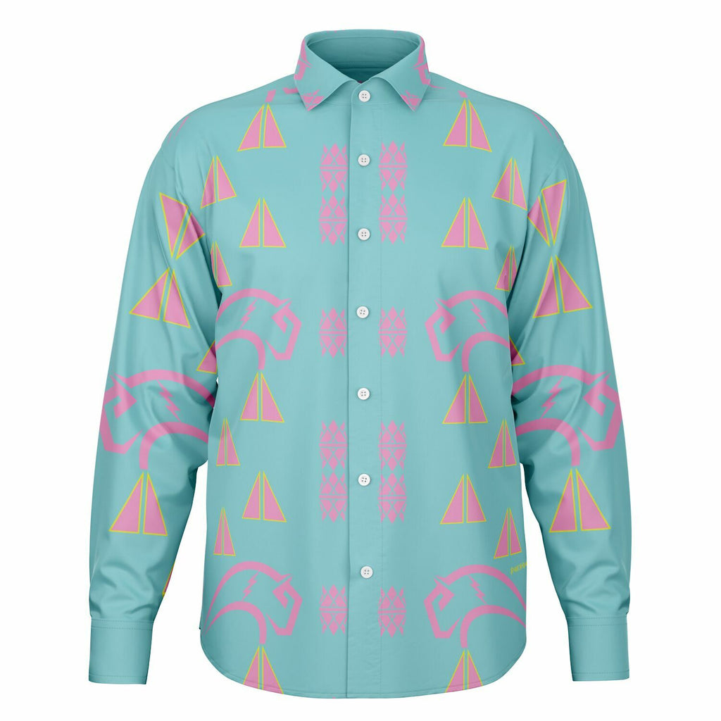 $NiieihiiNookei Long Sleeve Button Down Shirt - AOP