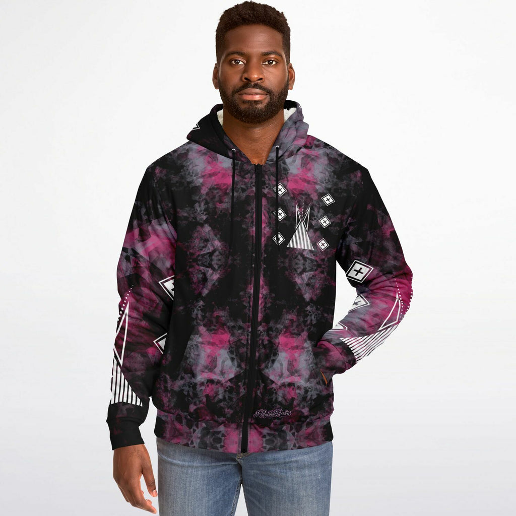 $NiieihiiNookei Microfleece Ziphoodie - AOP