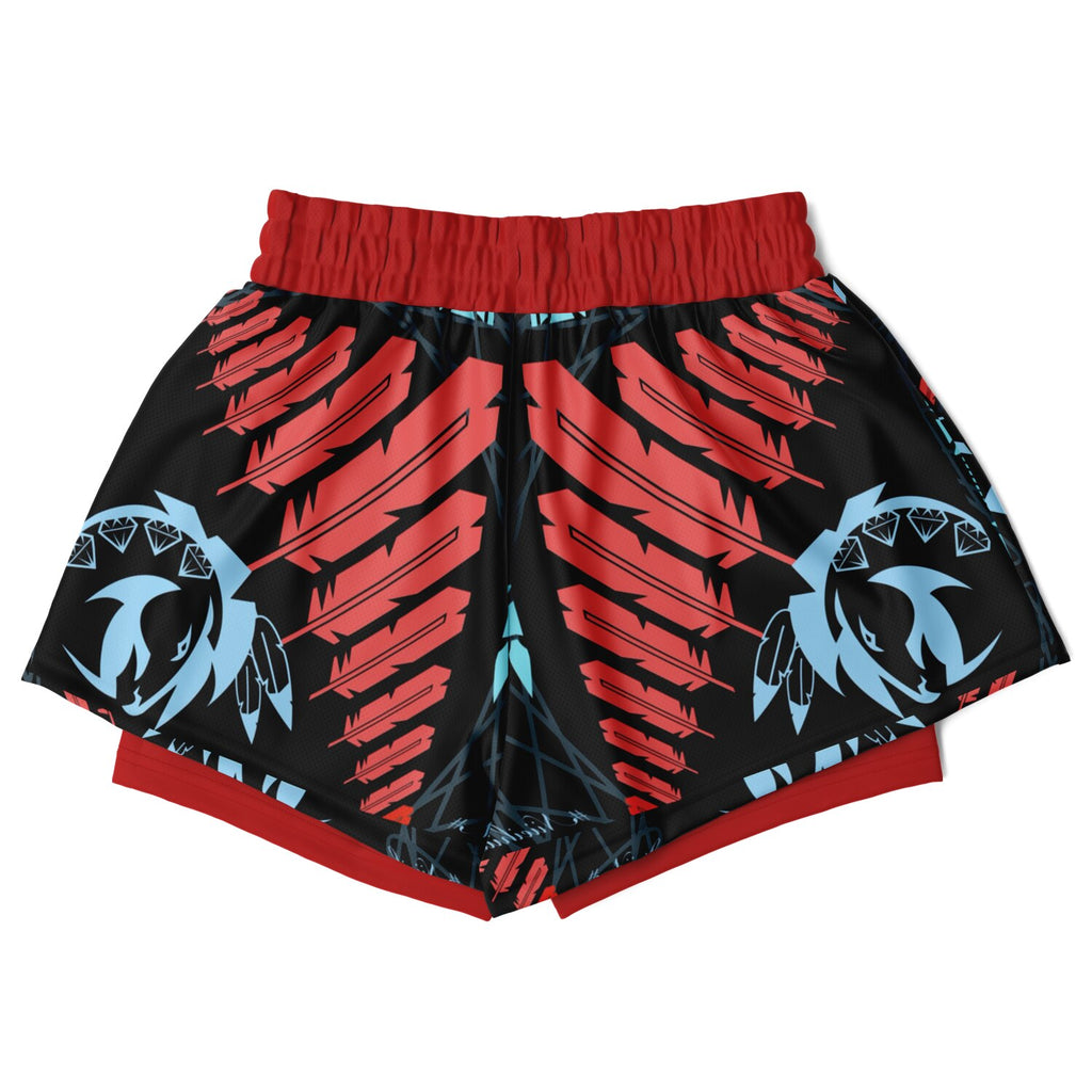 $NiieihiiNookei Women's 2-in-1 Shorts - AOP