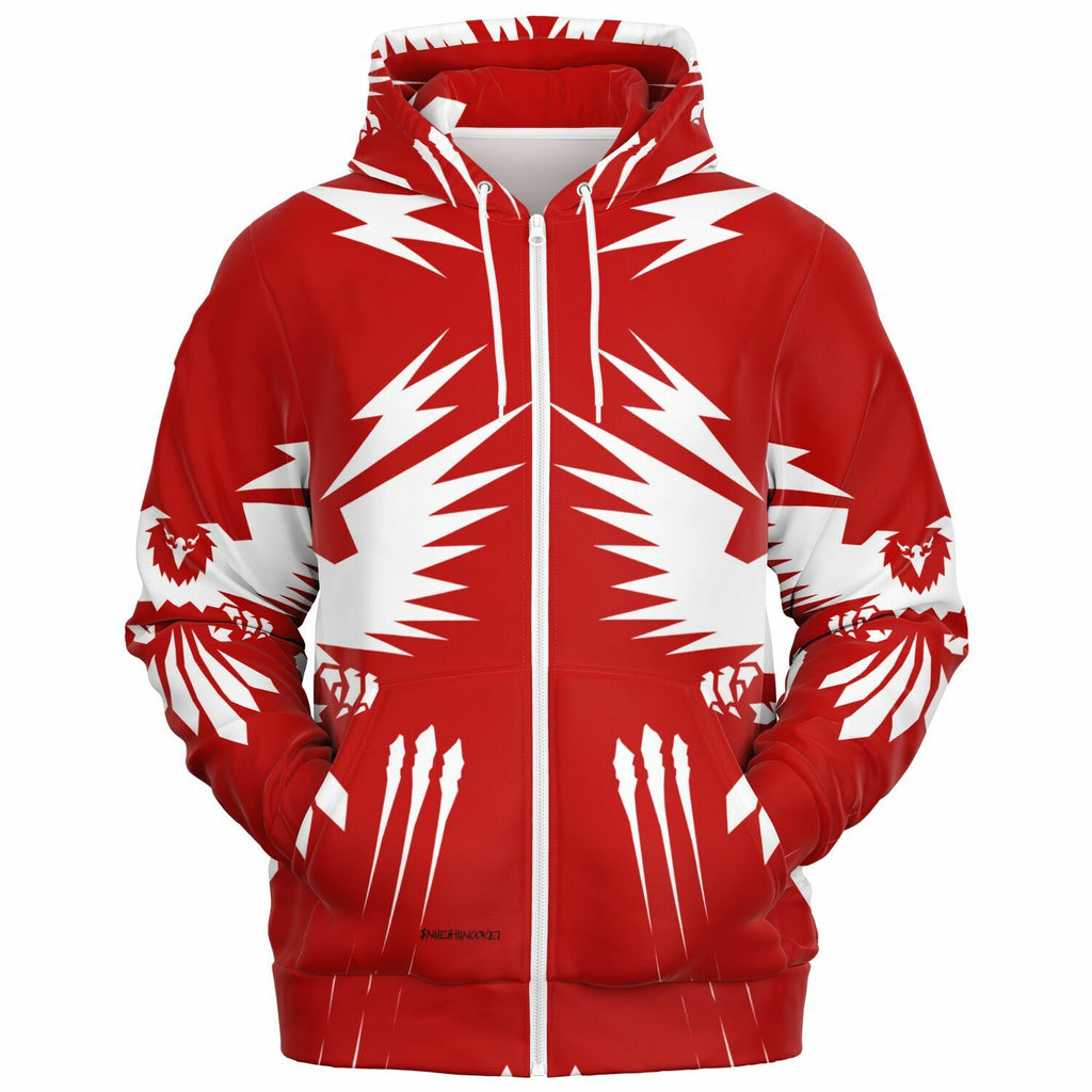 $NiieihiiNookei Athletic Zip-Up Hoodie - AOP