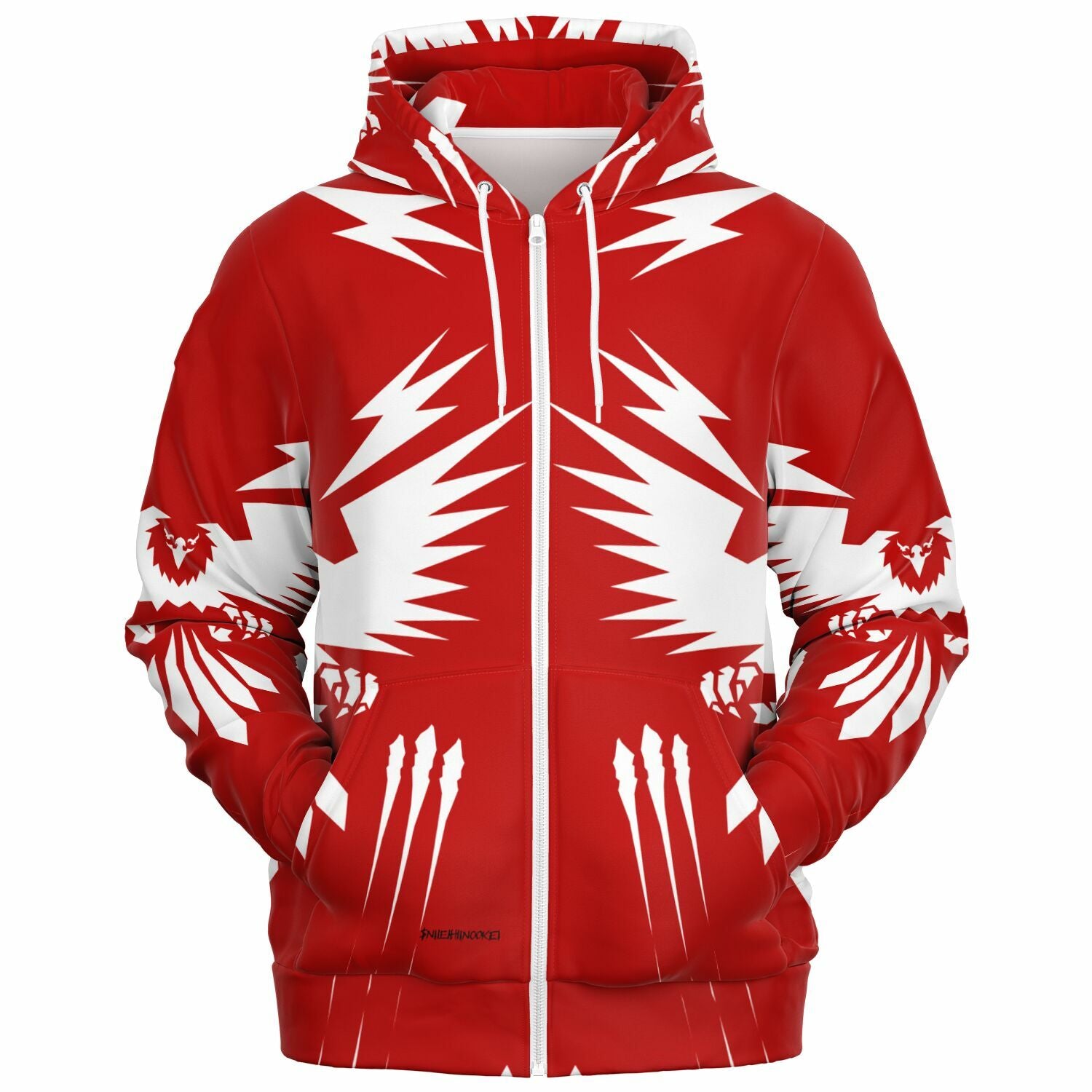 $NiieihiiNookei Athletic Zip-Up Hoodie - AOP