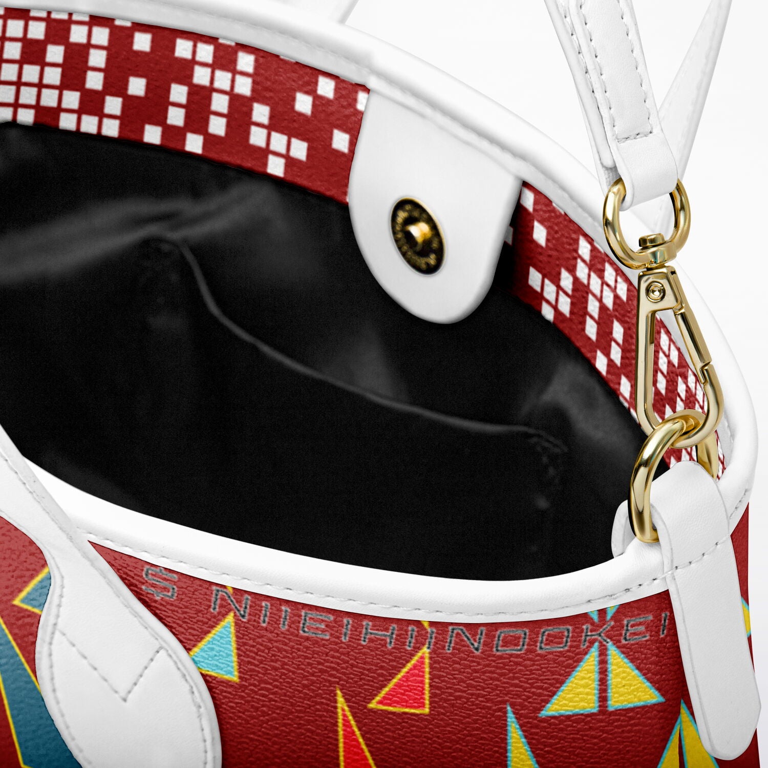 $NiieihiiNookei Leather Tote Bag - AOP