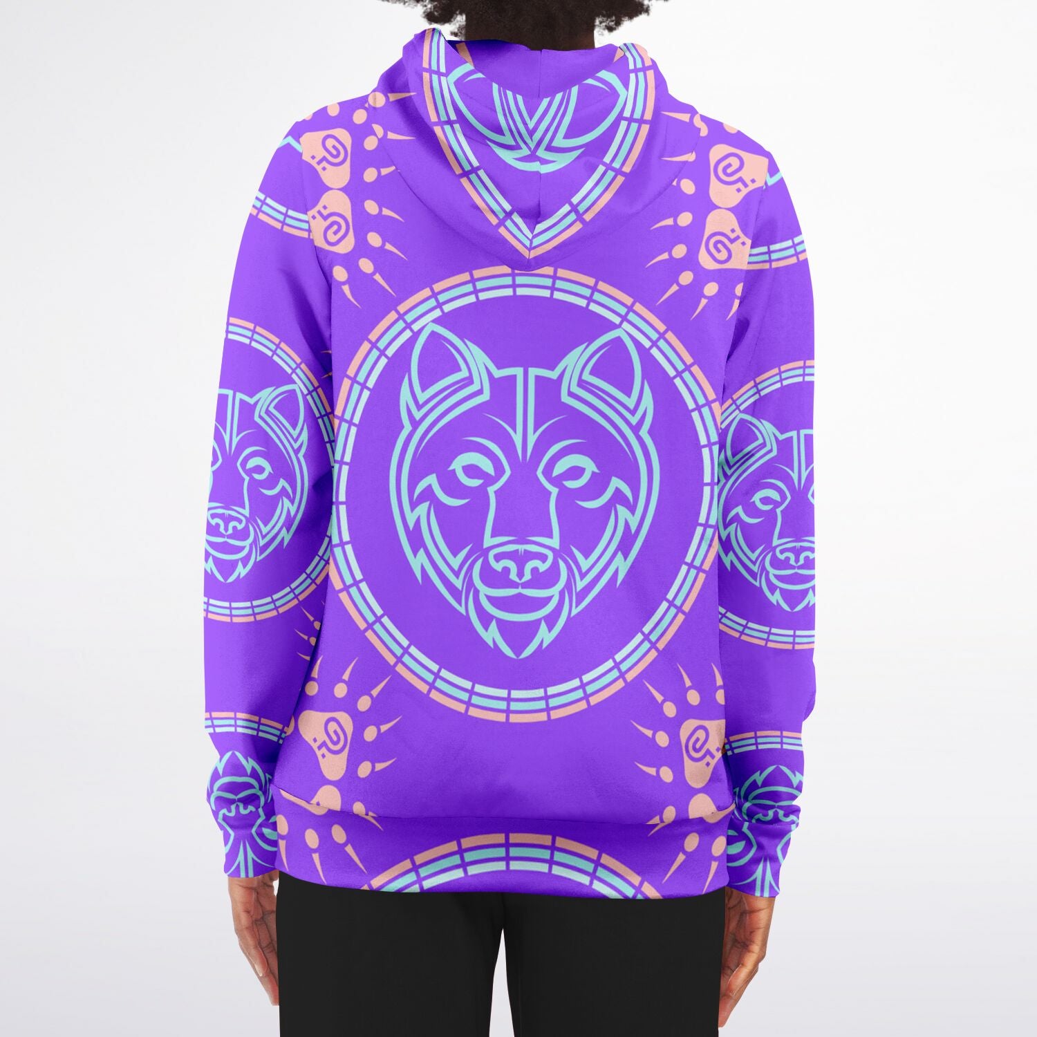$NiieihiiNookei Bear Fashion Zip-Up Hoodie - AOP