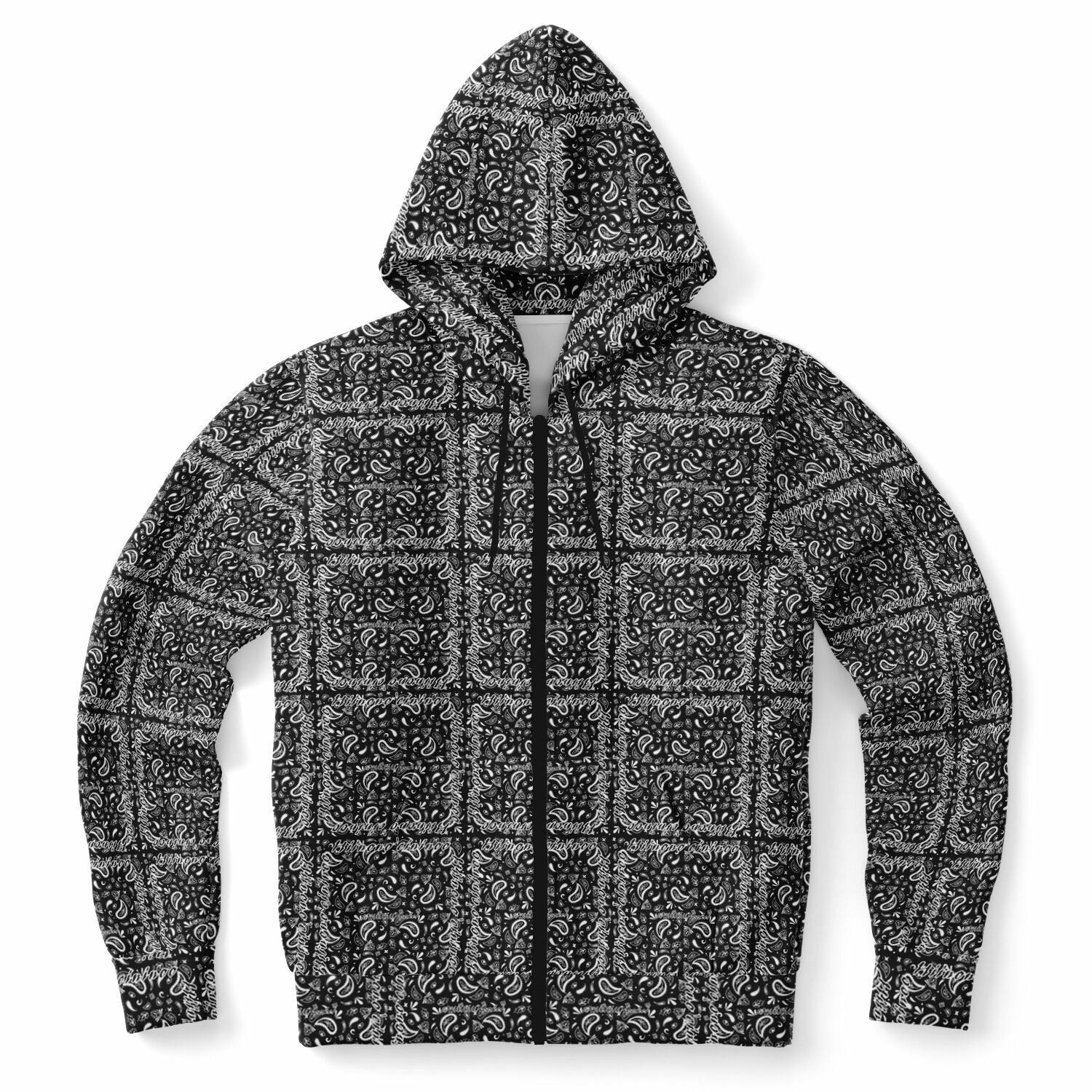 $NiieihiiNookei Athletic Zip-Up Hoodie - AOP