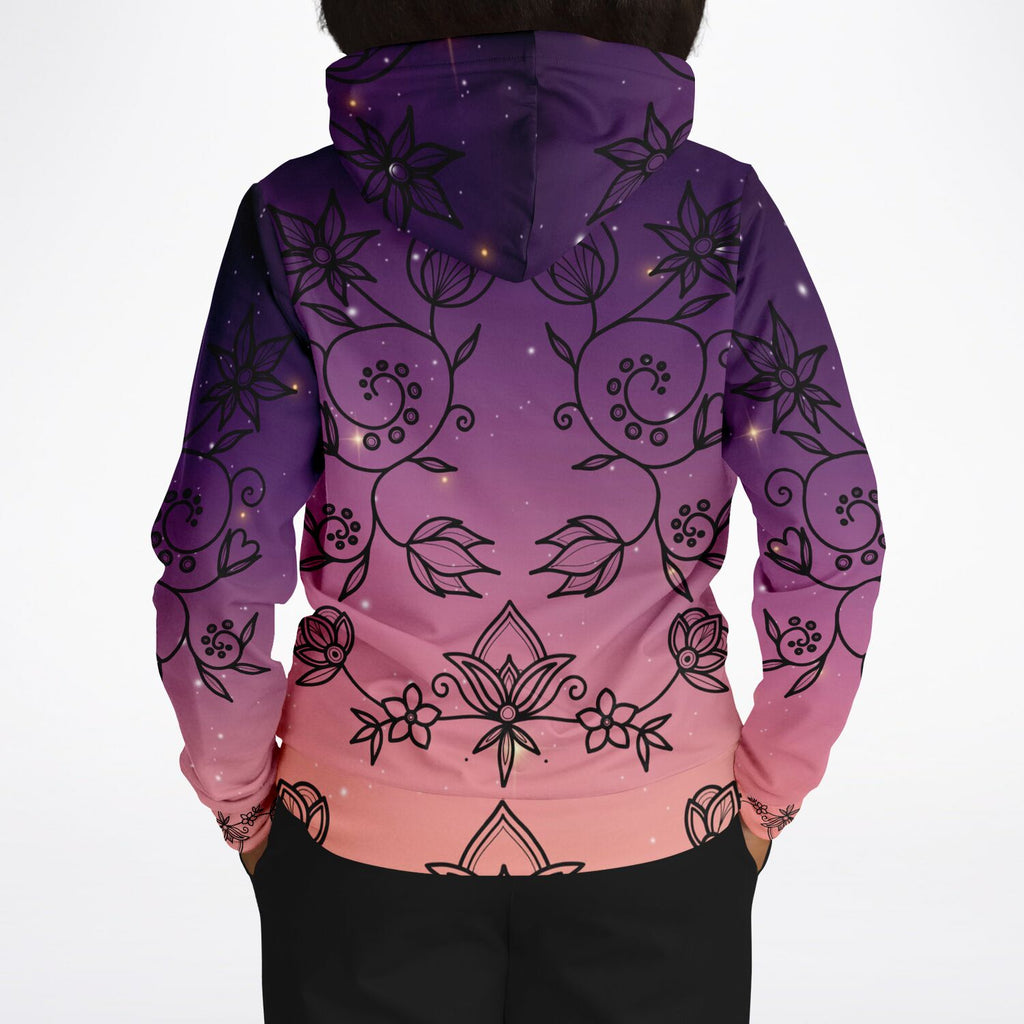 $NiieihiiNookei Floral Sunset Athletic Hoodie - AOP