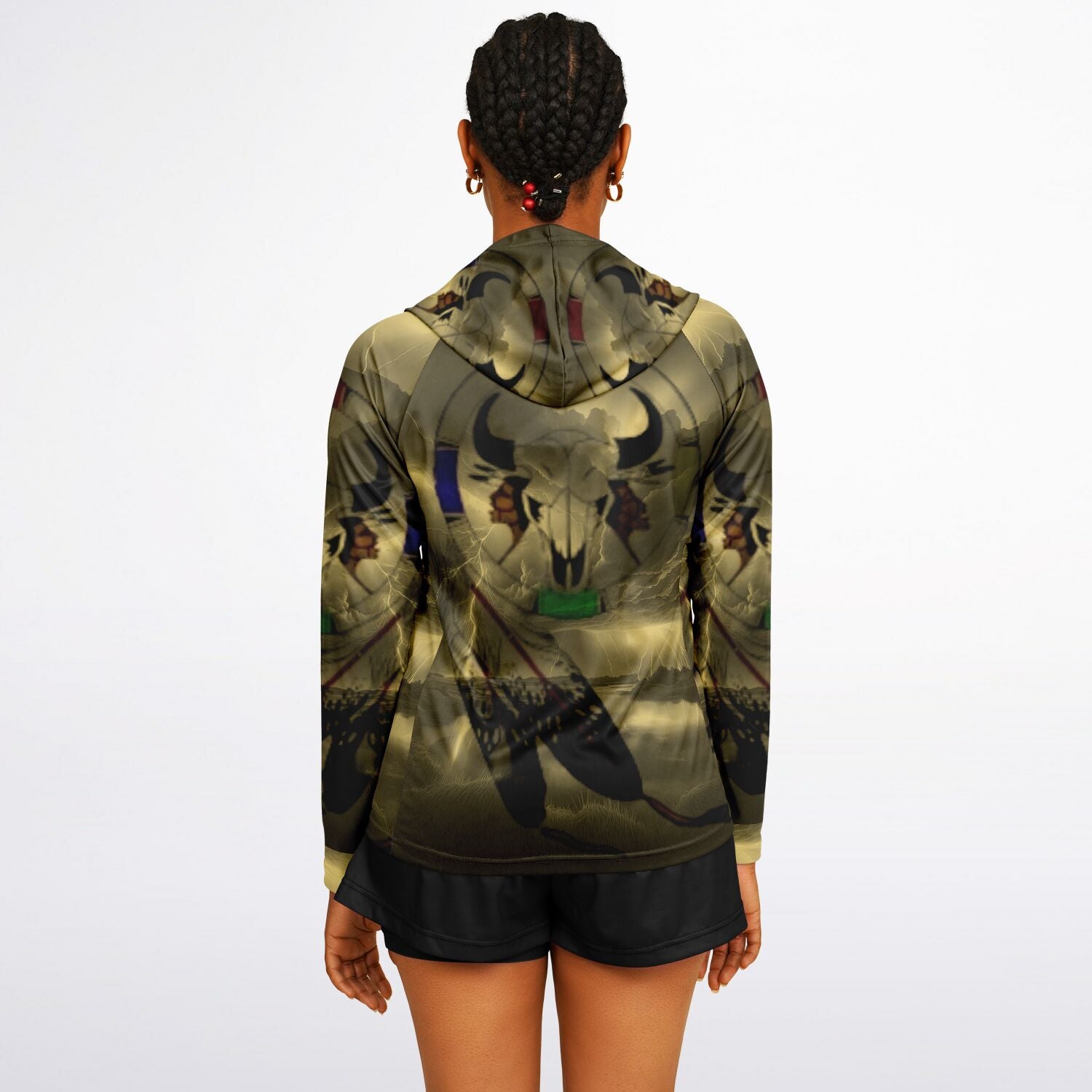 $NiieihiiNookei  Hooded Performance Shirt - AOP