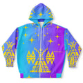 $NiieihiiNookei Fashion Plus-size Ziphoodie - AOP