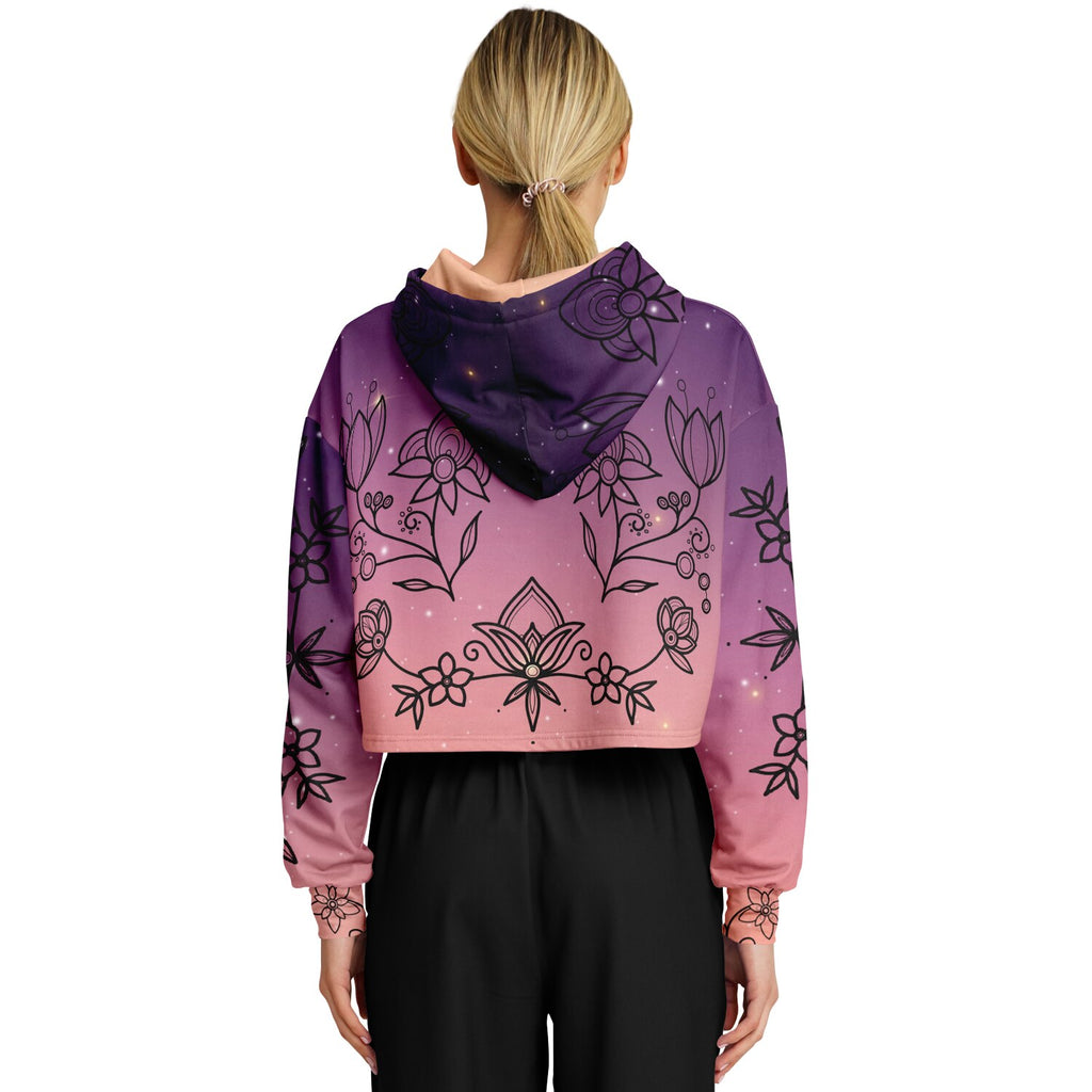 $NiieihiiNookei Fashion Cropped Hoodie - AOP