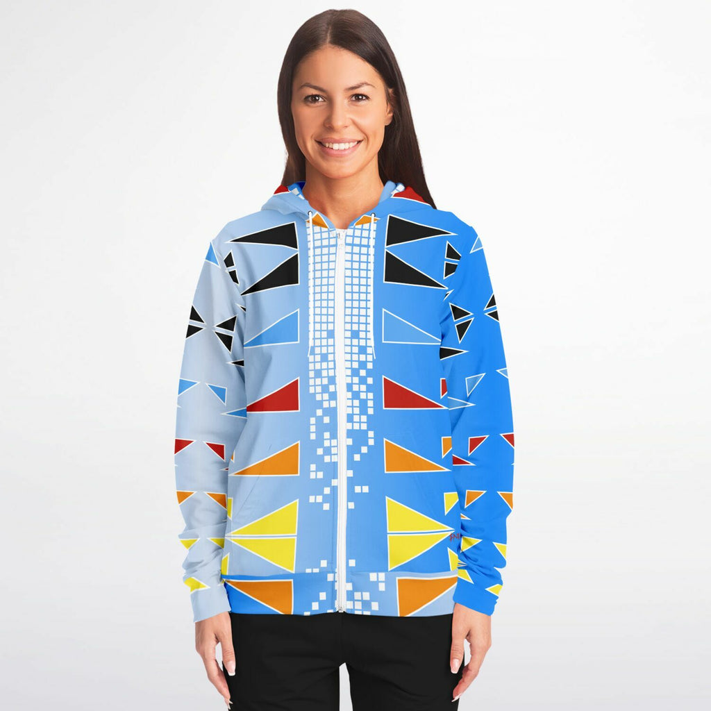 $NiieihiiNookei Fashion Zip-Up Hoodie - AOP